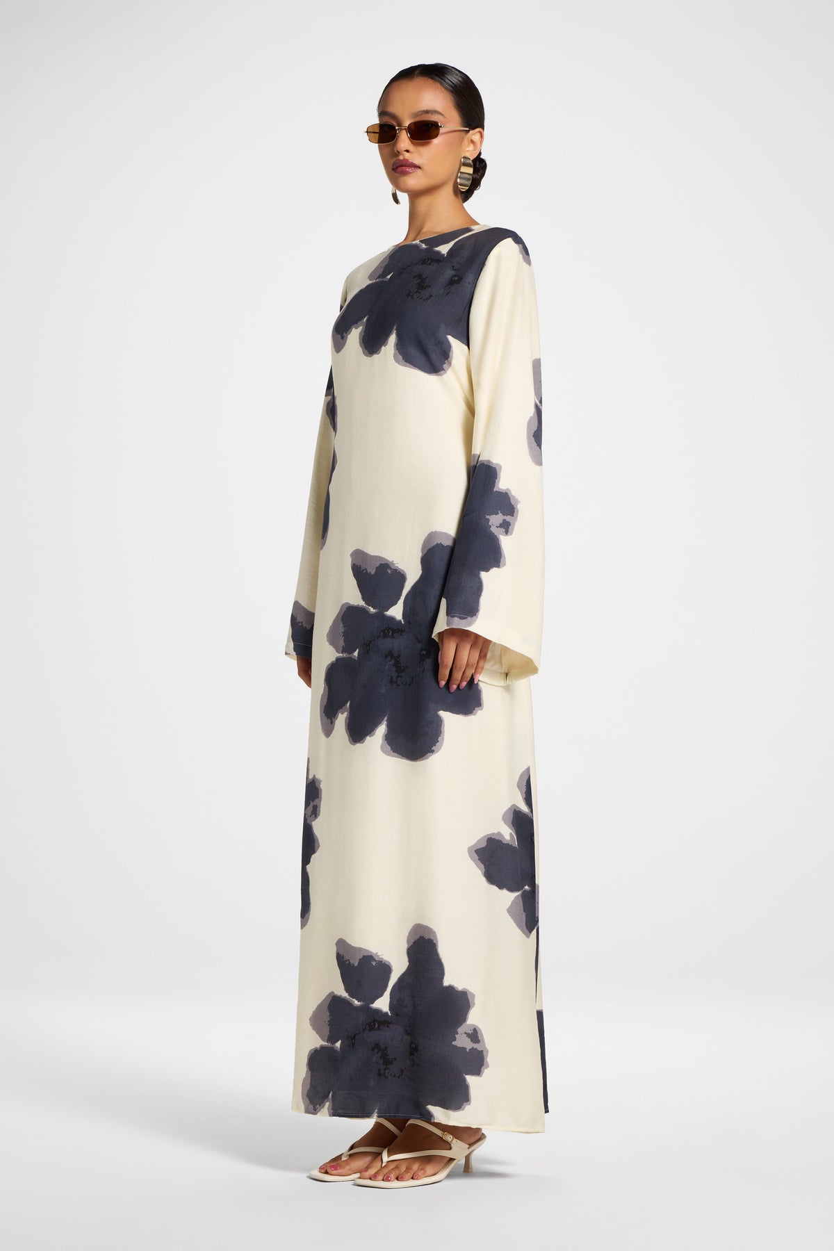 Floral Maxi Dress - Ink Dresses Veiled 