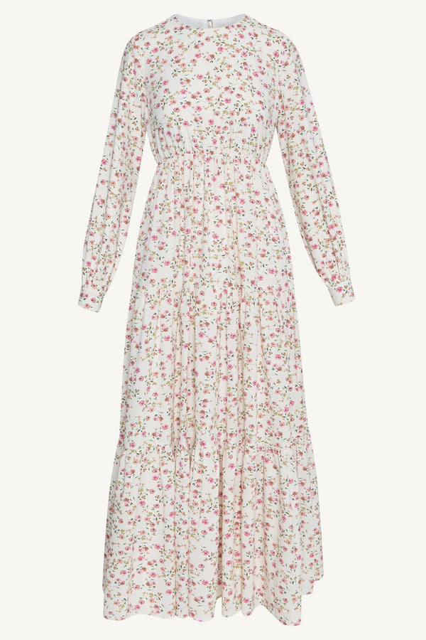 Floral Printed Tiered Maxi Dress Dresses Veiled 