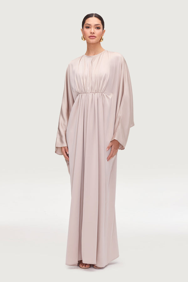 maxi batwing dress Batwing Sleeve Ruched Maxi Dress Navy / 2XL
