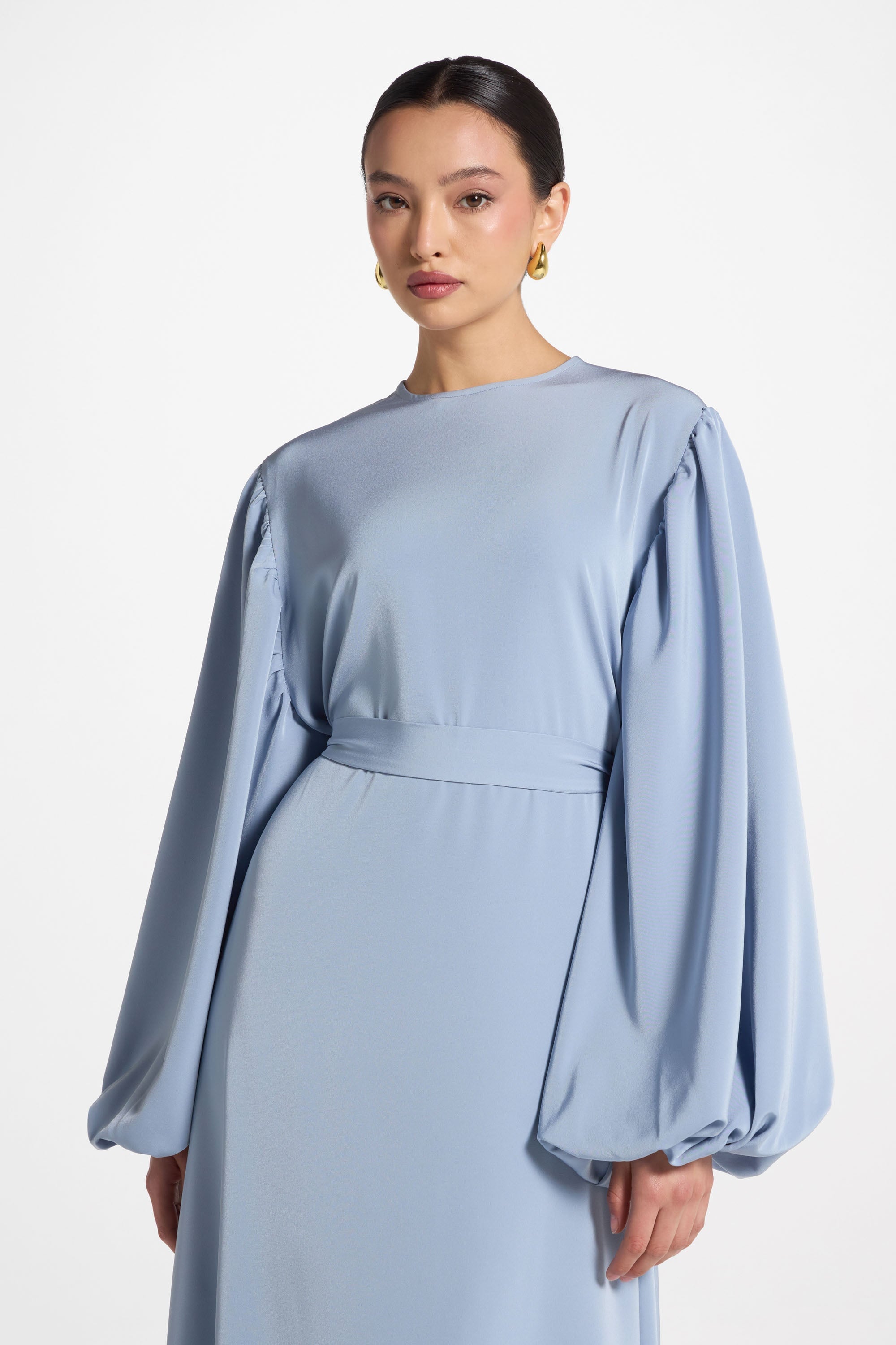 Hidaya Maxi Dress - Denim Abayas Veiled 