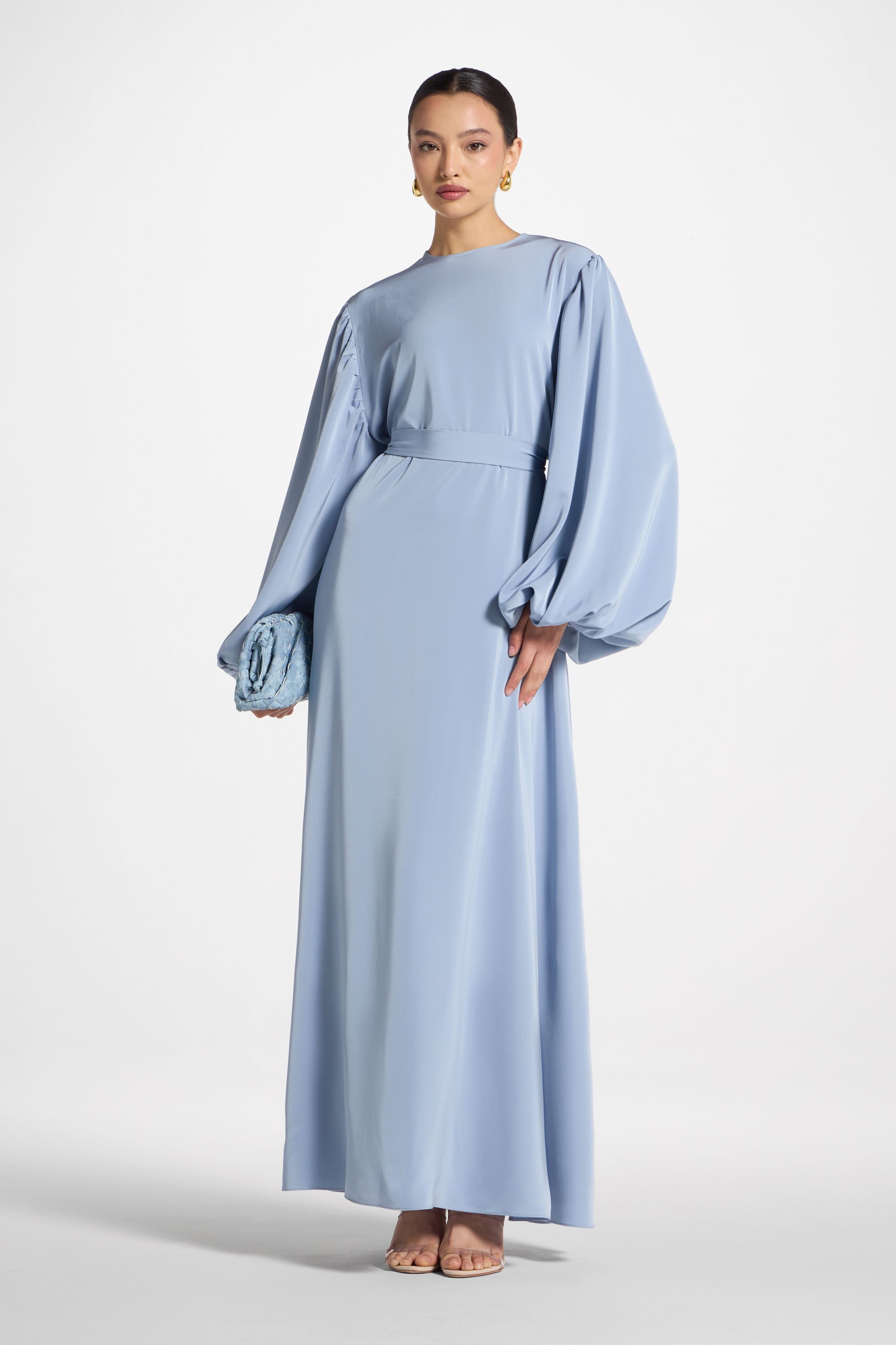 Hidaya Maxi Dress - Denim Abayas Veiled 