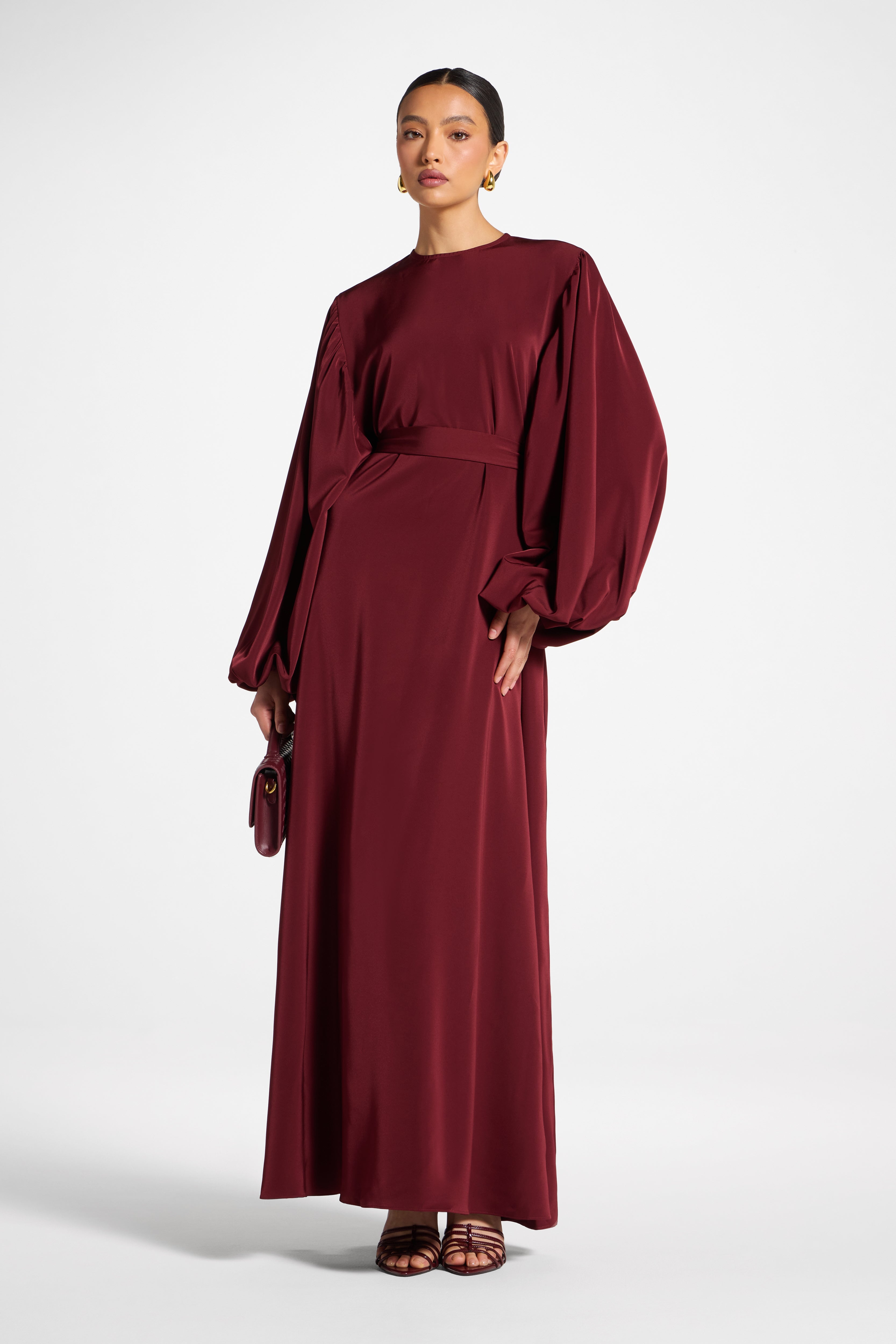 Hidaya Maxi Dress - Pomegranate Abayas Veiled 