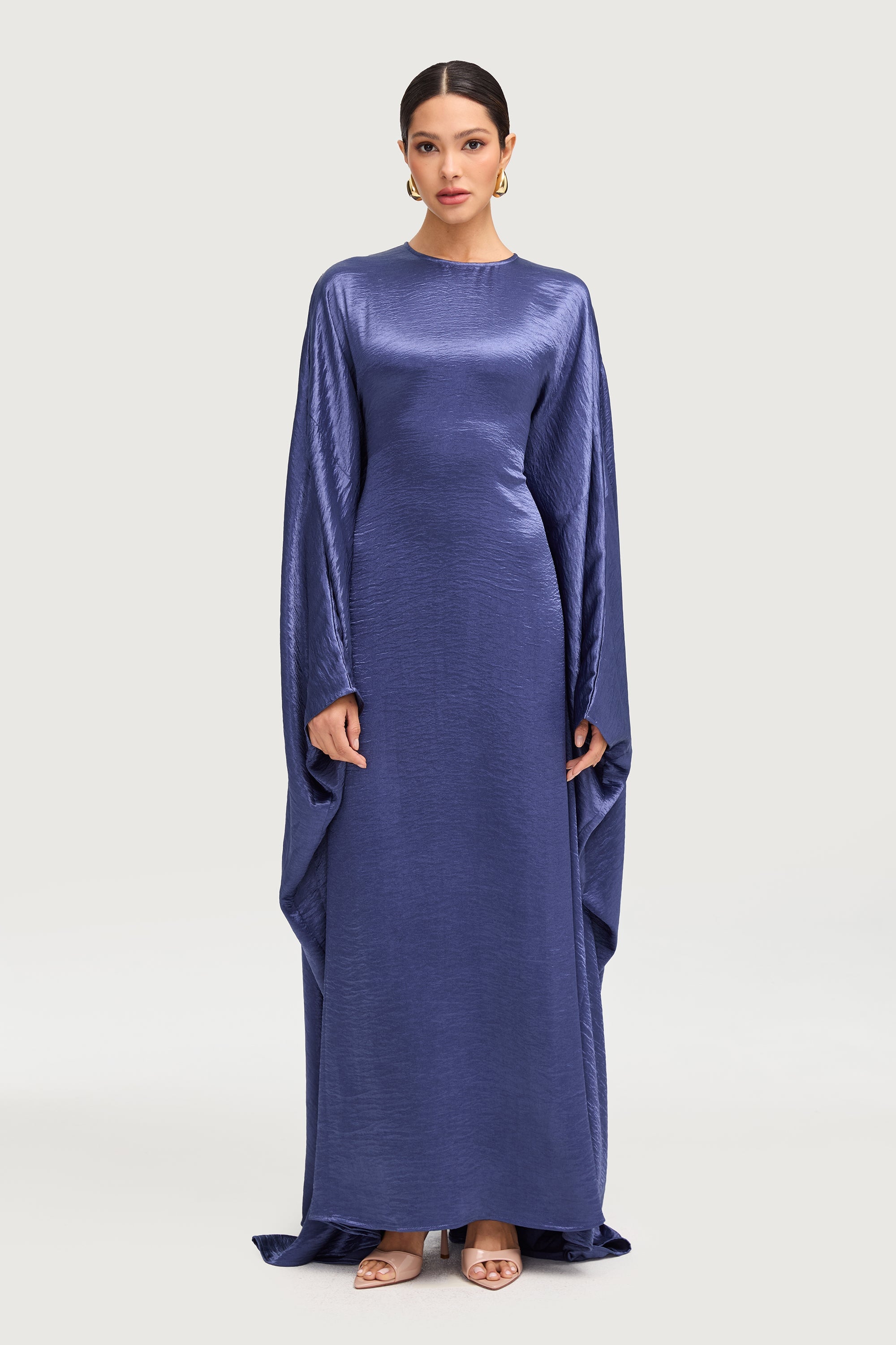 Iridescent Butterfly Inner Tie Abaya - Twilight Abayas Veiled 