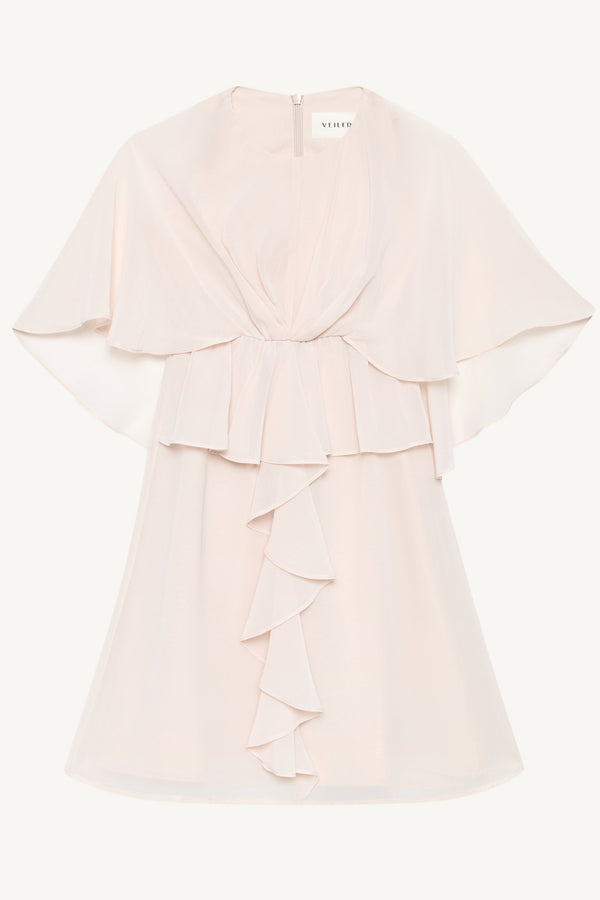 Jeanette Cascade Dress - Powder Pink (Girls) Dresses Veiled 
