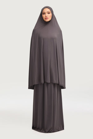 Jersey Cupro Two Piece Prayer Set - Iron