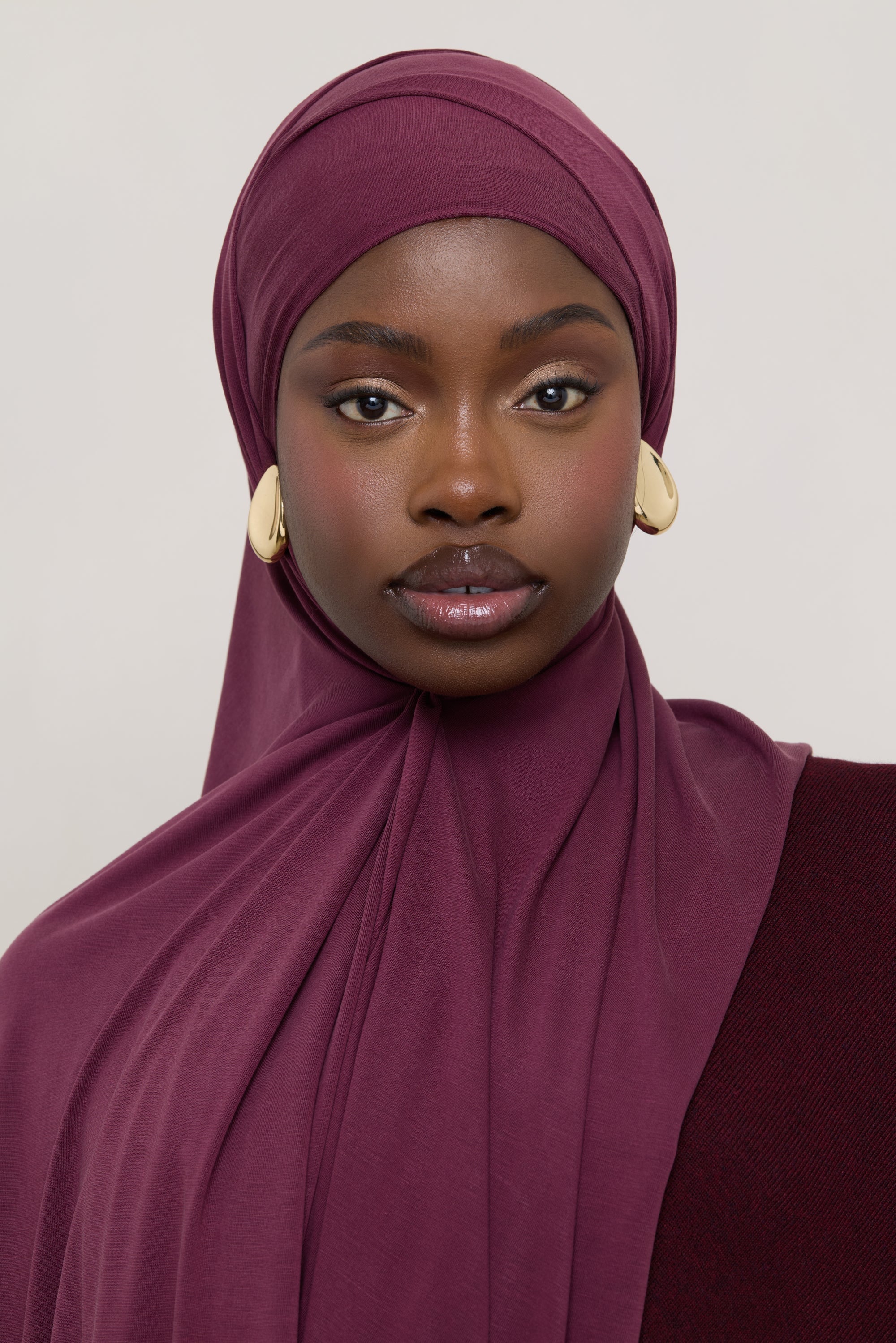 Jersey Hijab - Fig Hijabs Veiled 