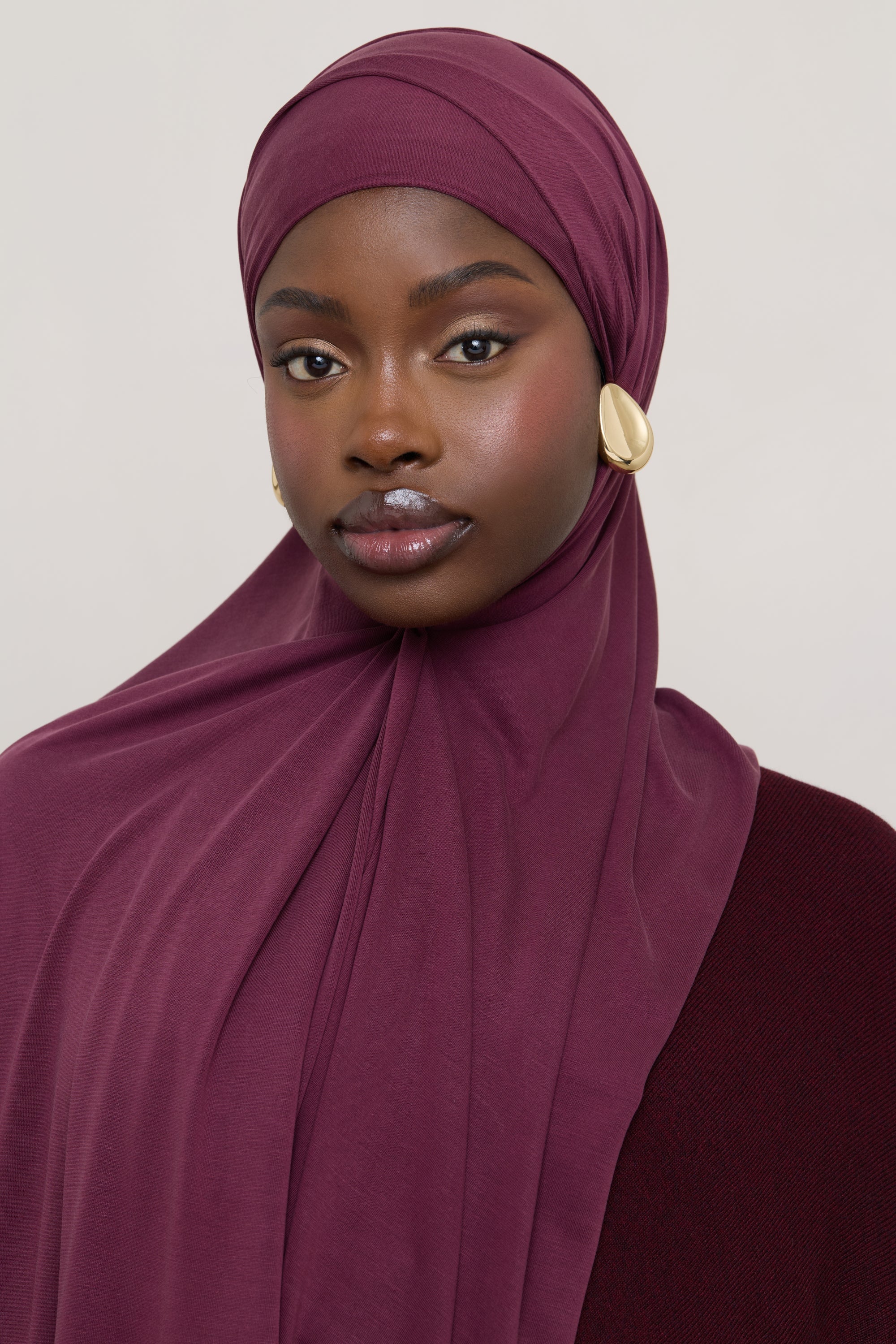 Jersey Hijab - Fig Hijabs Veiled 