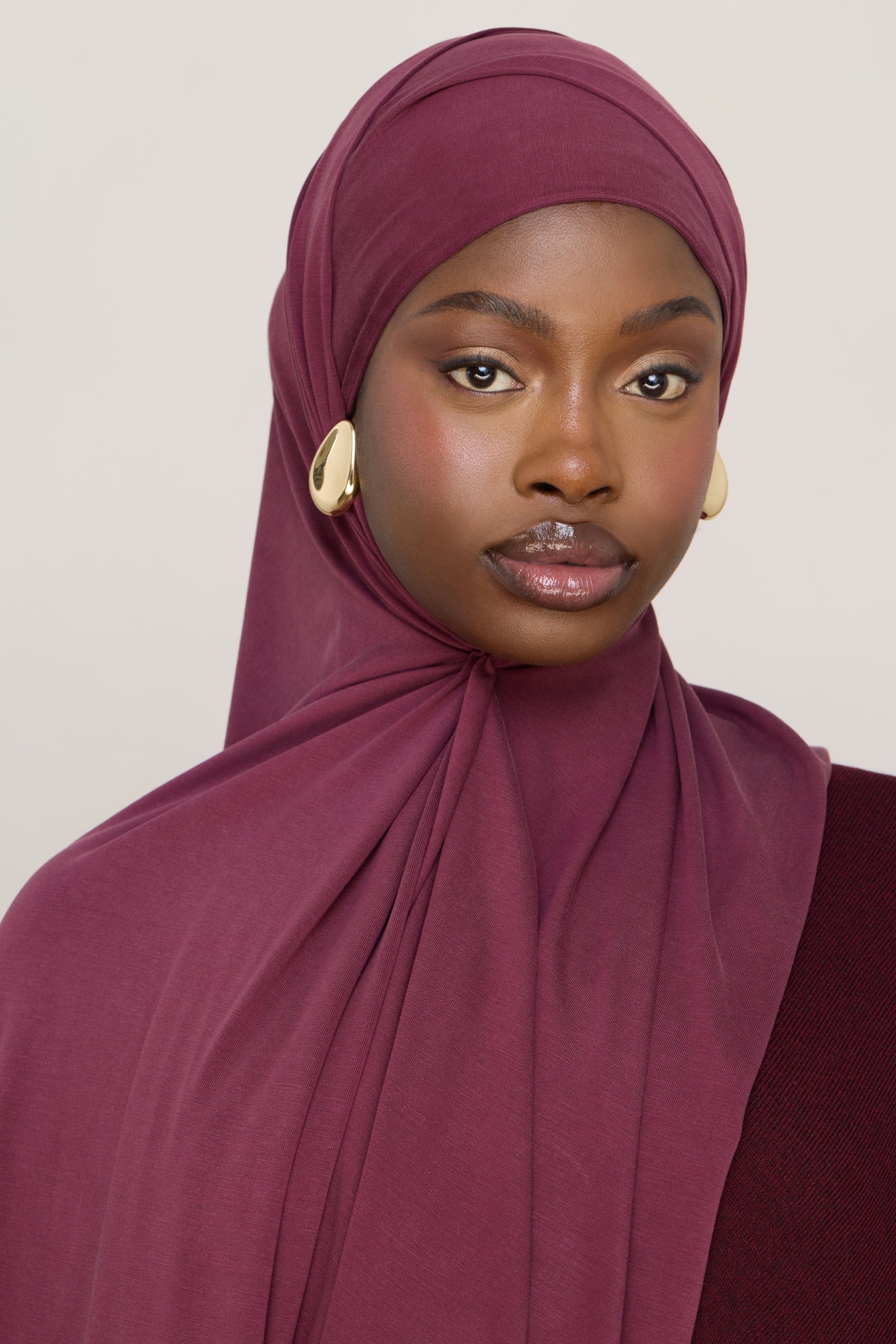 Jersey Hijab - Fig Hijabs Veiled 