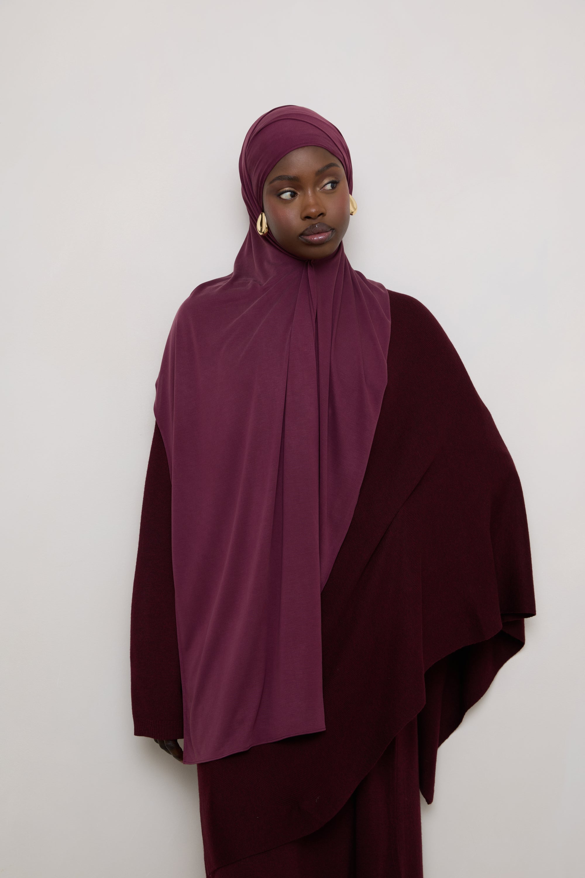 Jersey Hijab - Fig Hijabs Veiled 