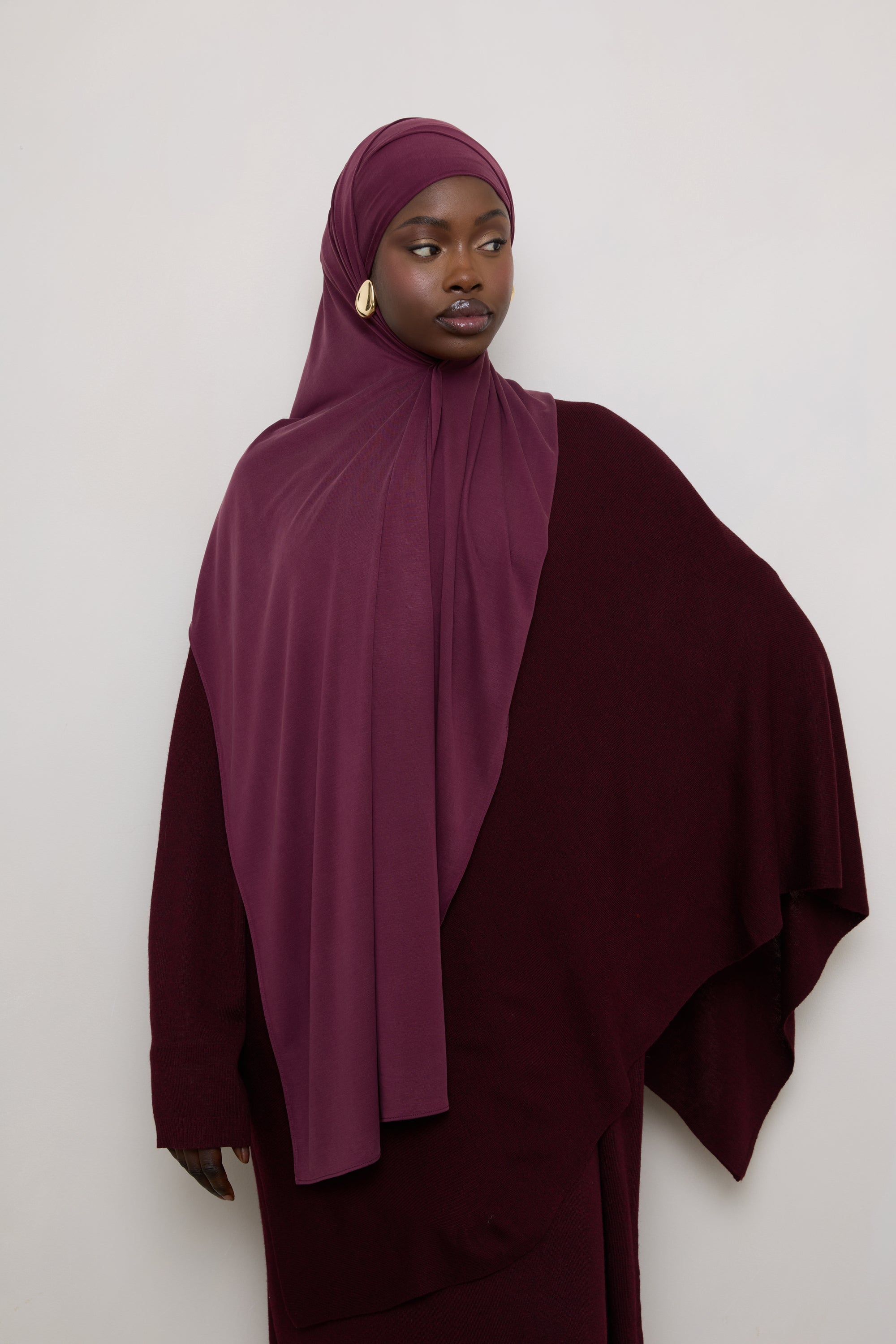 Jersey Hijab - Fig Hijabs Veiled 