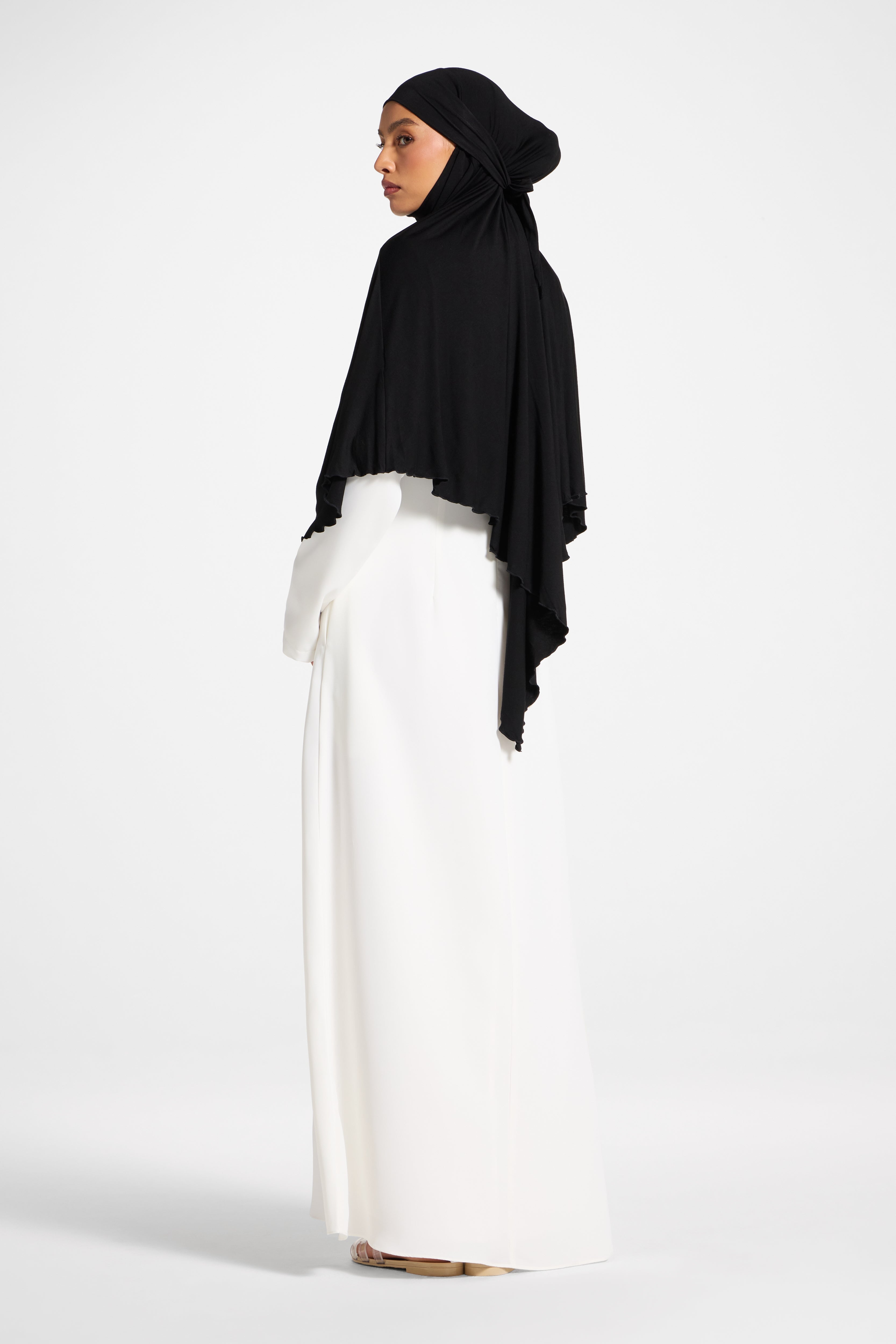 Jersey Khimar - Black Hijabs Veiled 