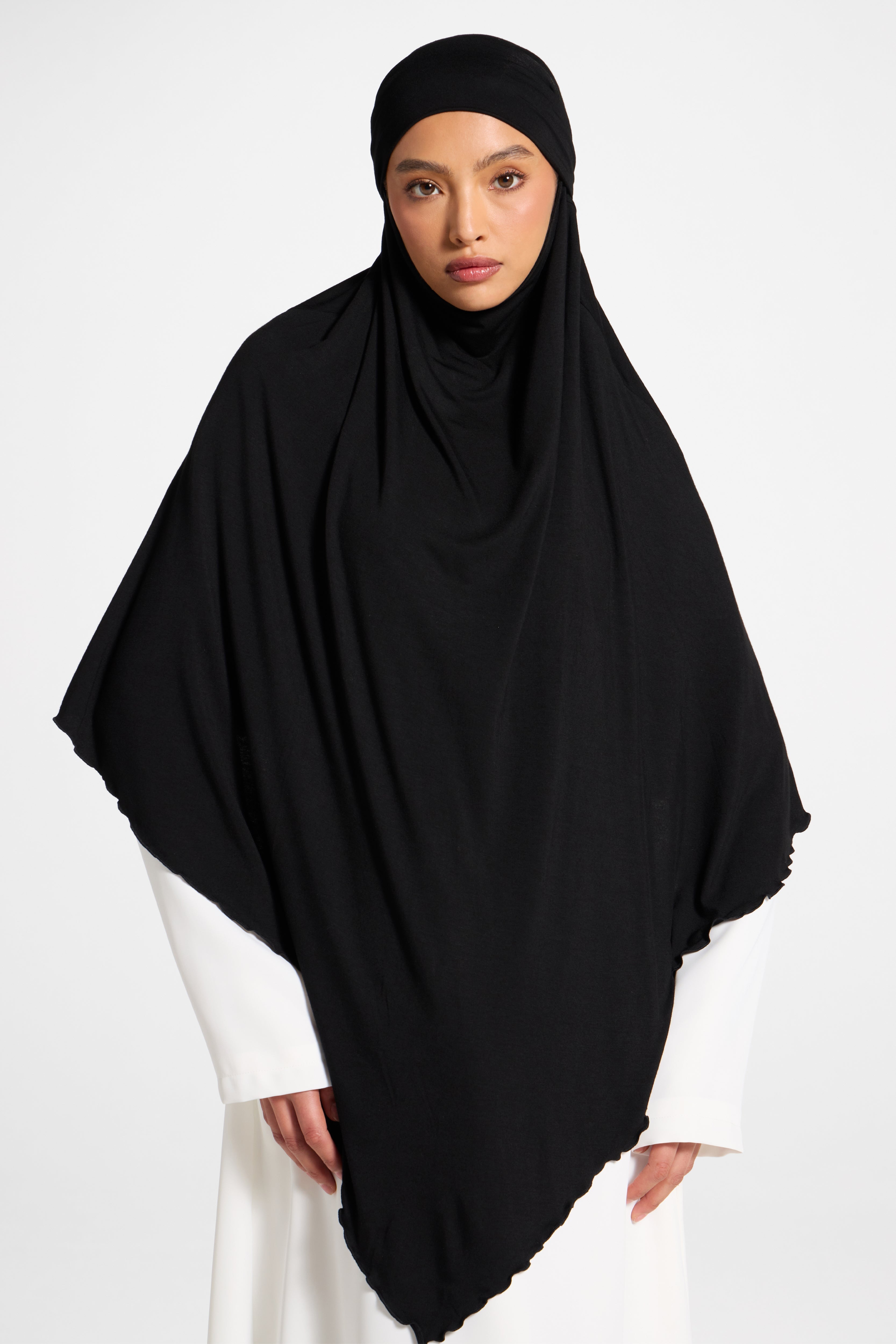 Jersey Khimar - Black Hijabs Veiled 