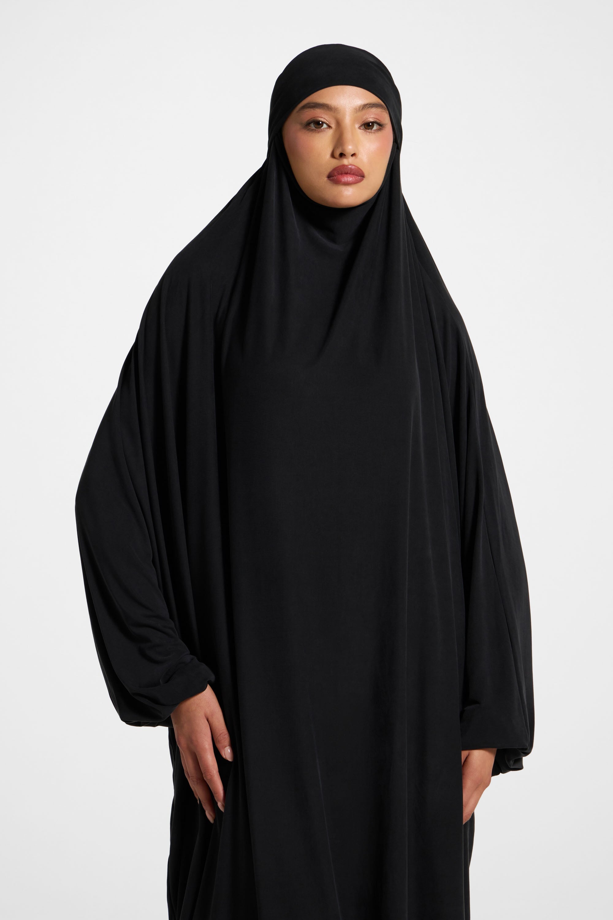 Jersey Prayer Top & Pants Set - Black Abayas Veiled 