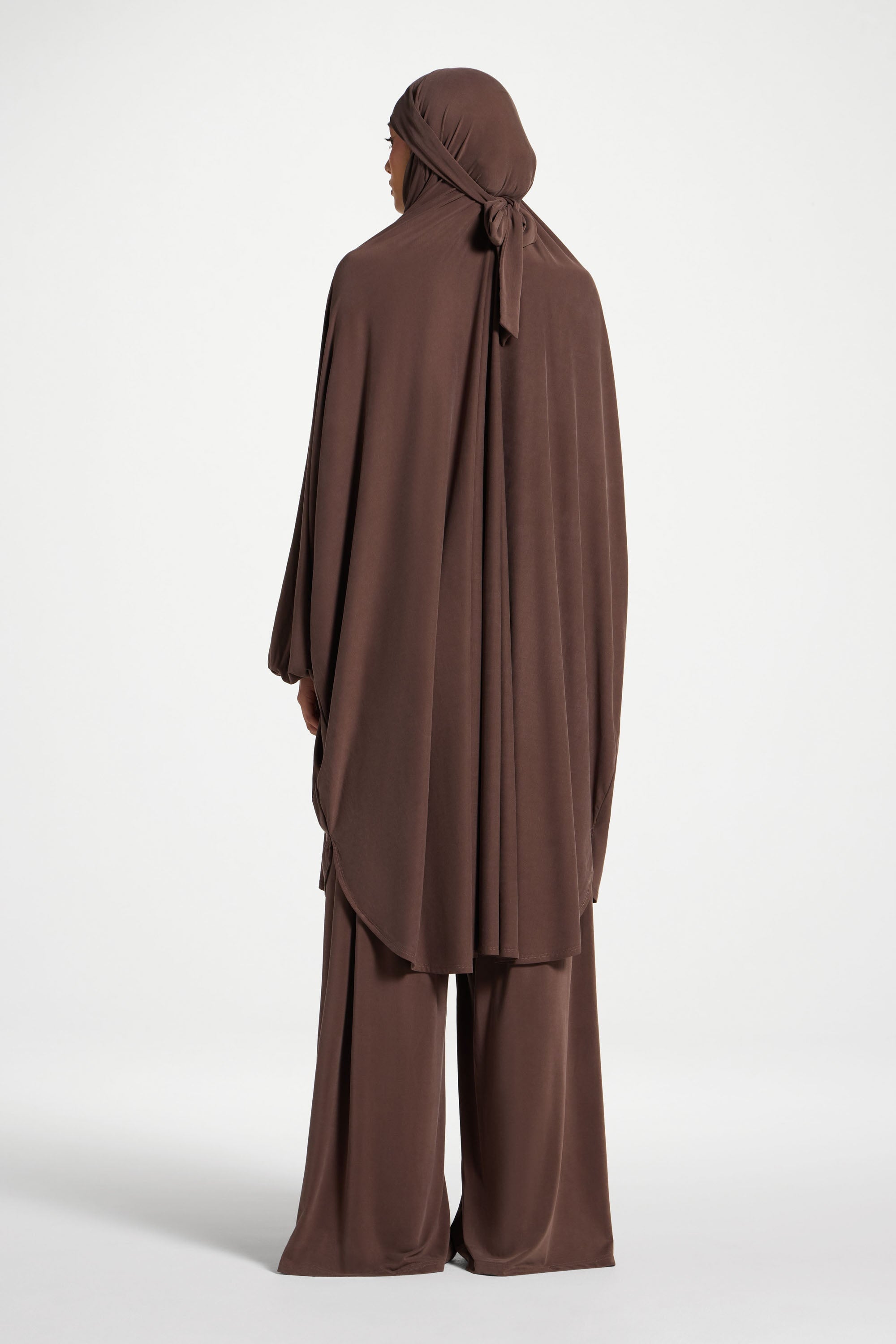 Jersey Prayer Top & Pants Set - Coffee Quartz Abayas Veiled 
