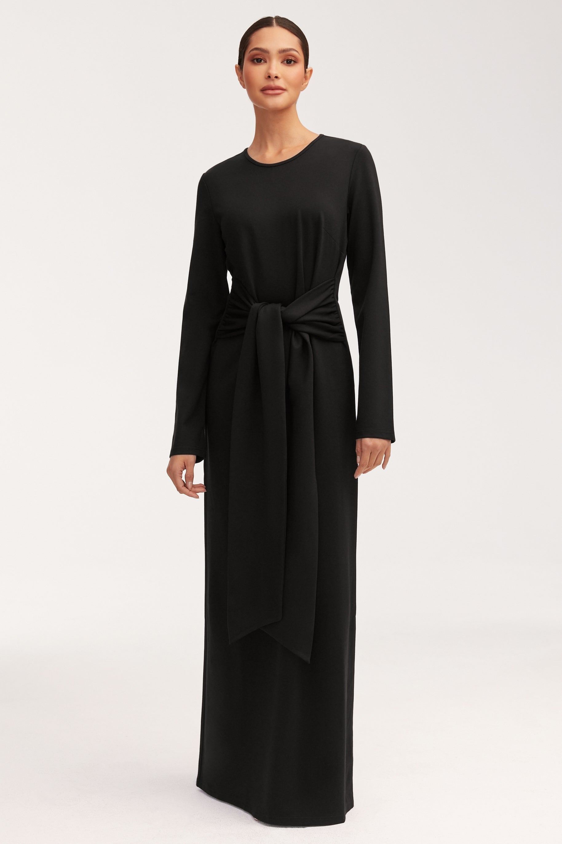 Tie front maxi top dress