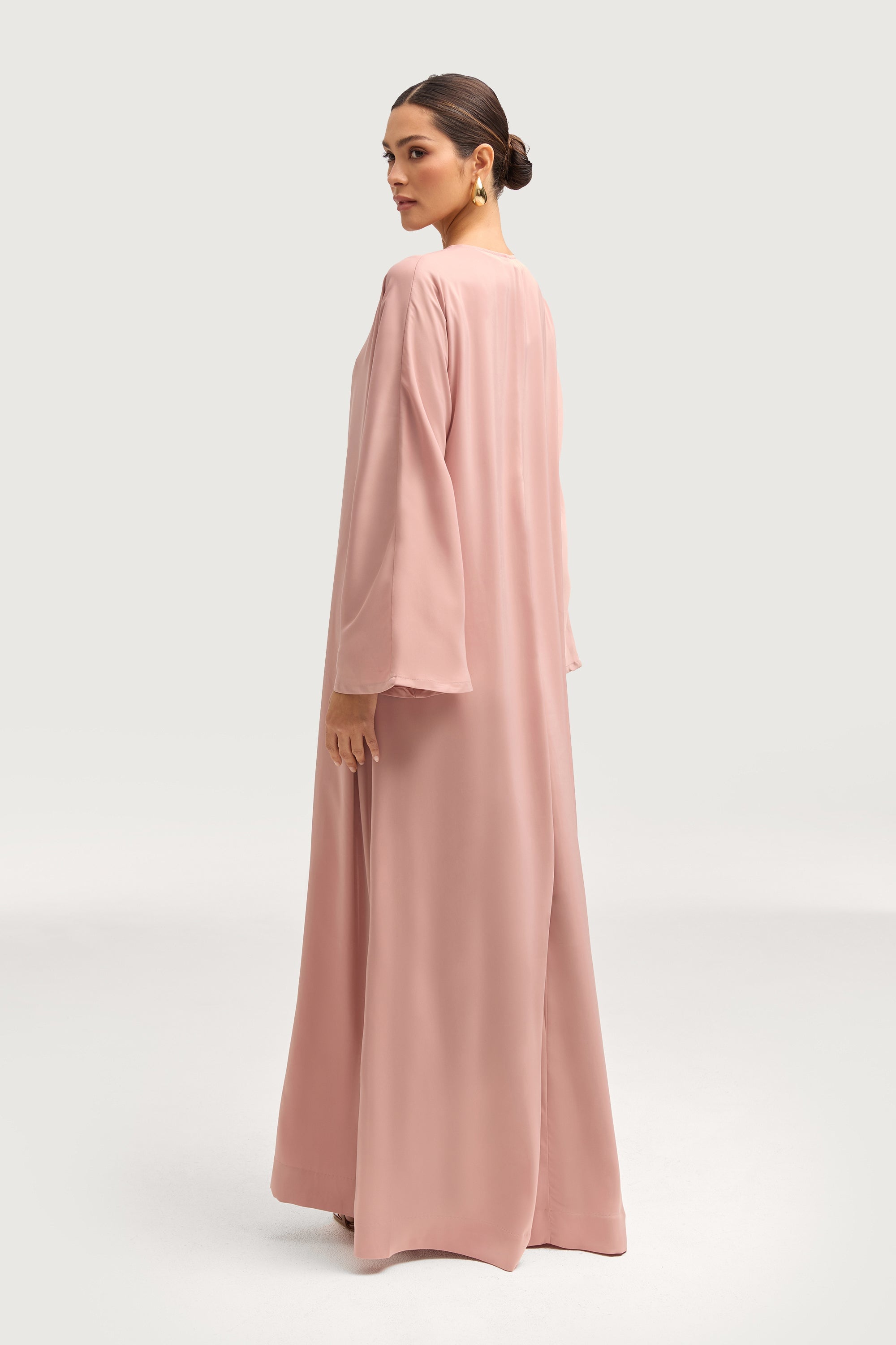 Kamila Open Abaya - Blush Abayas Veiled 