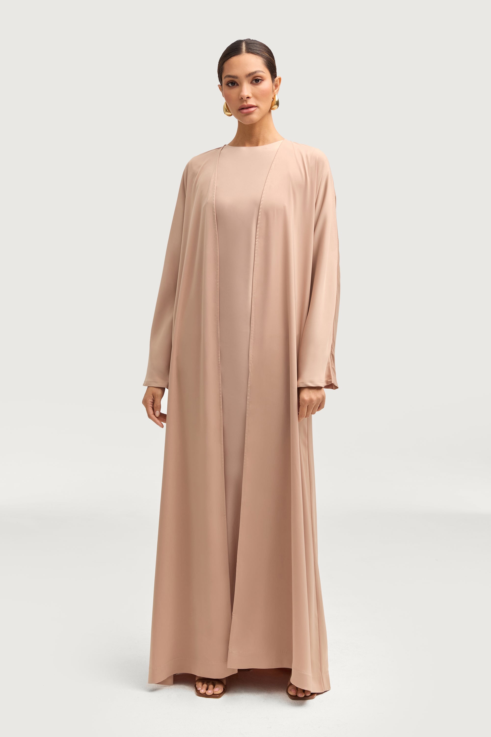 Kamila Open Abaya - Caffe Abayas Veiled 