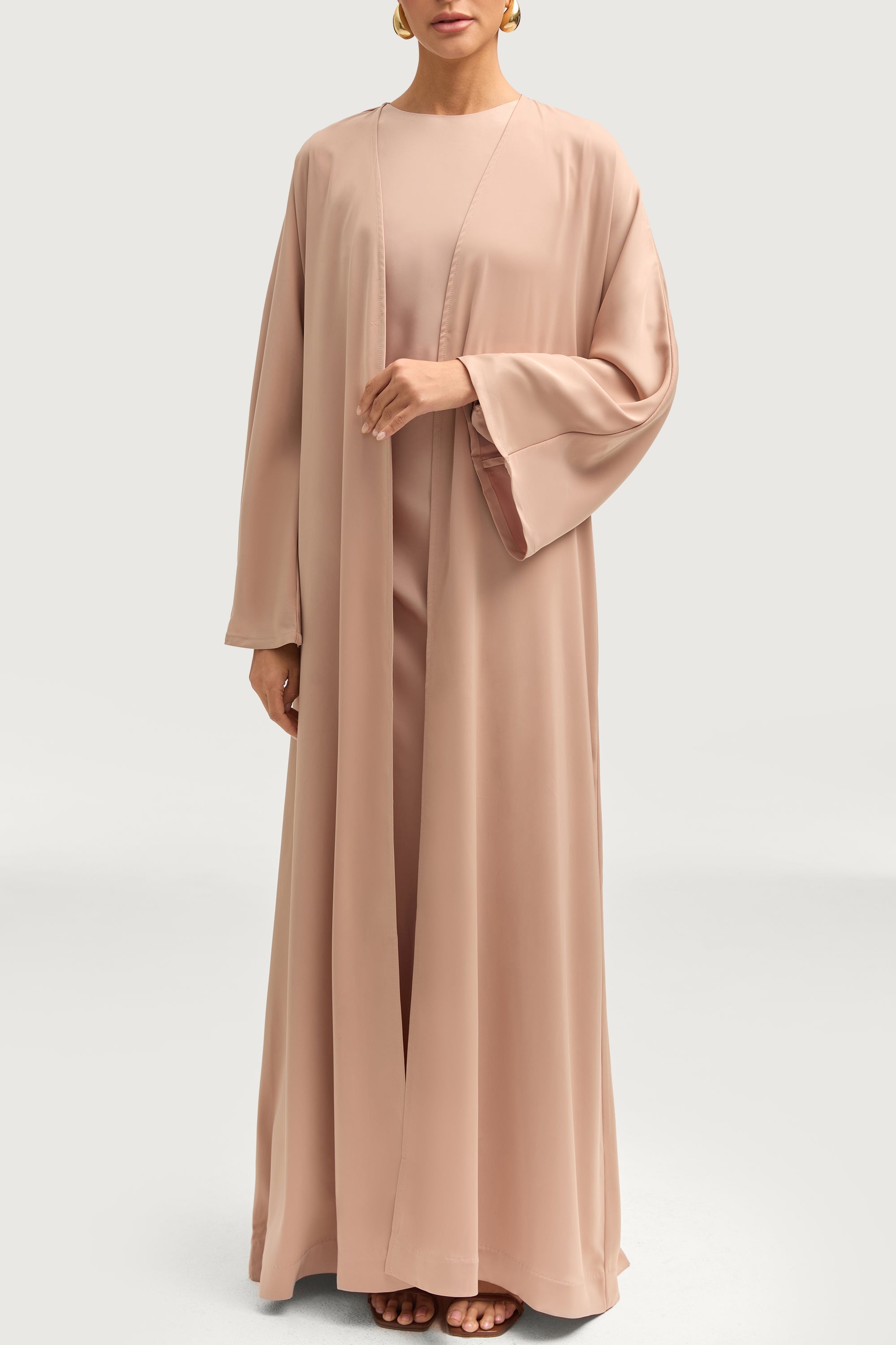 Kamila Open Abaya - Caffe Abayas Veiled 