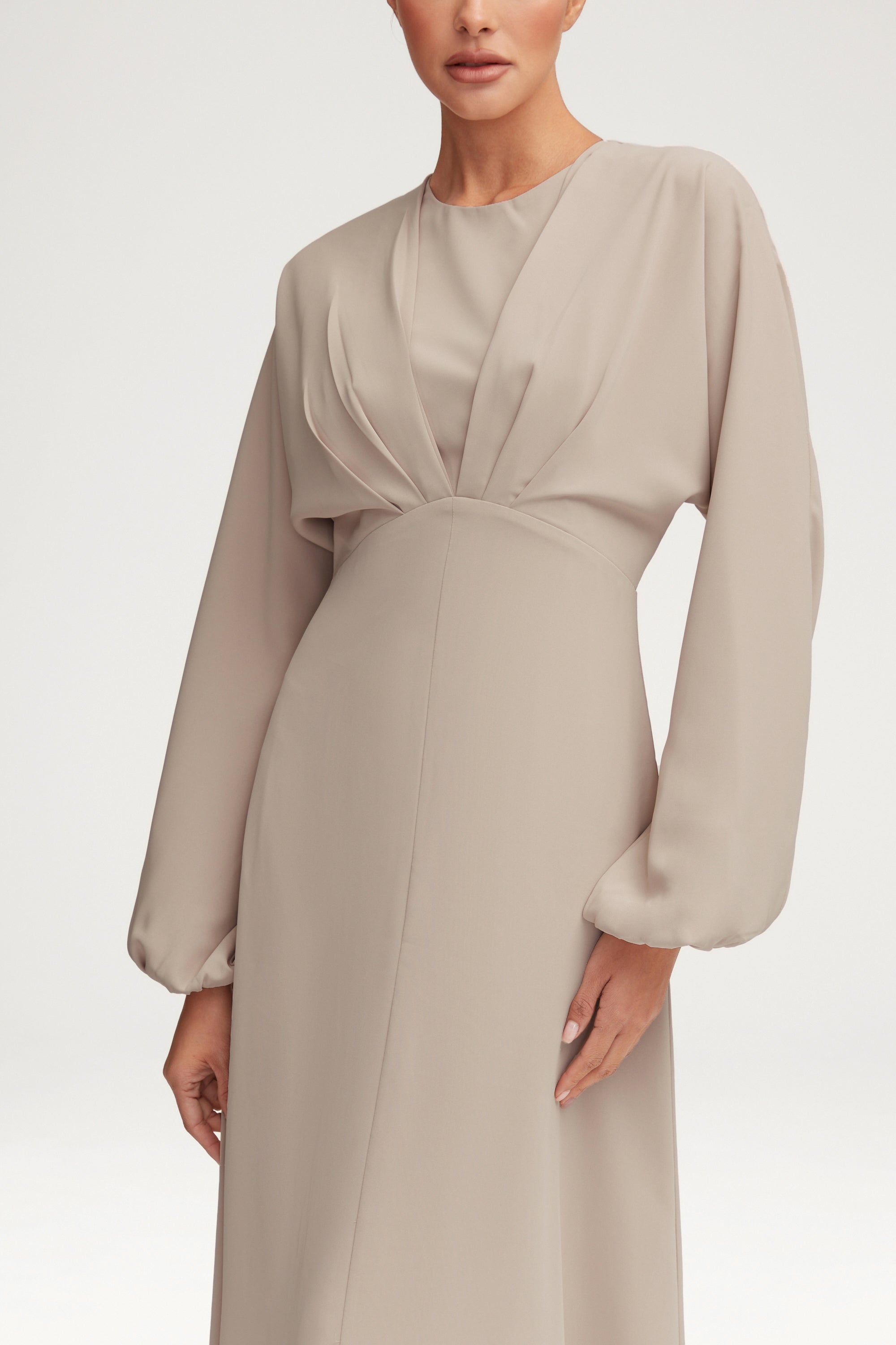 Karina Dolman Sleeve Maxi Dress Stone