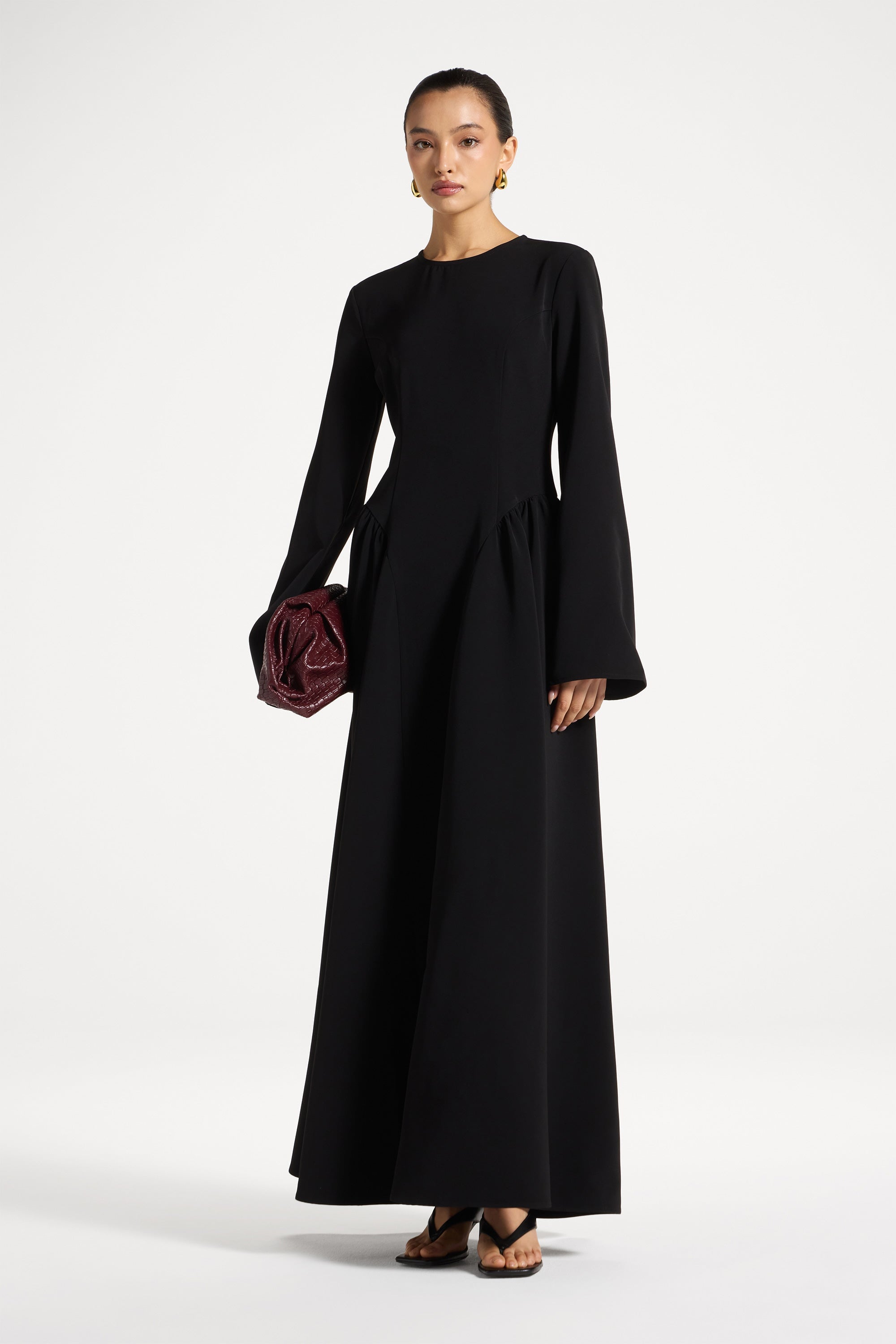 Kendall Maxi Dress - Black Abayas Veiled 