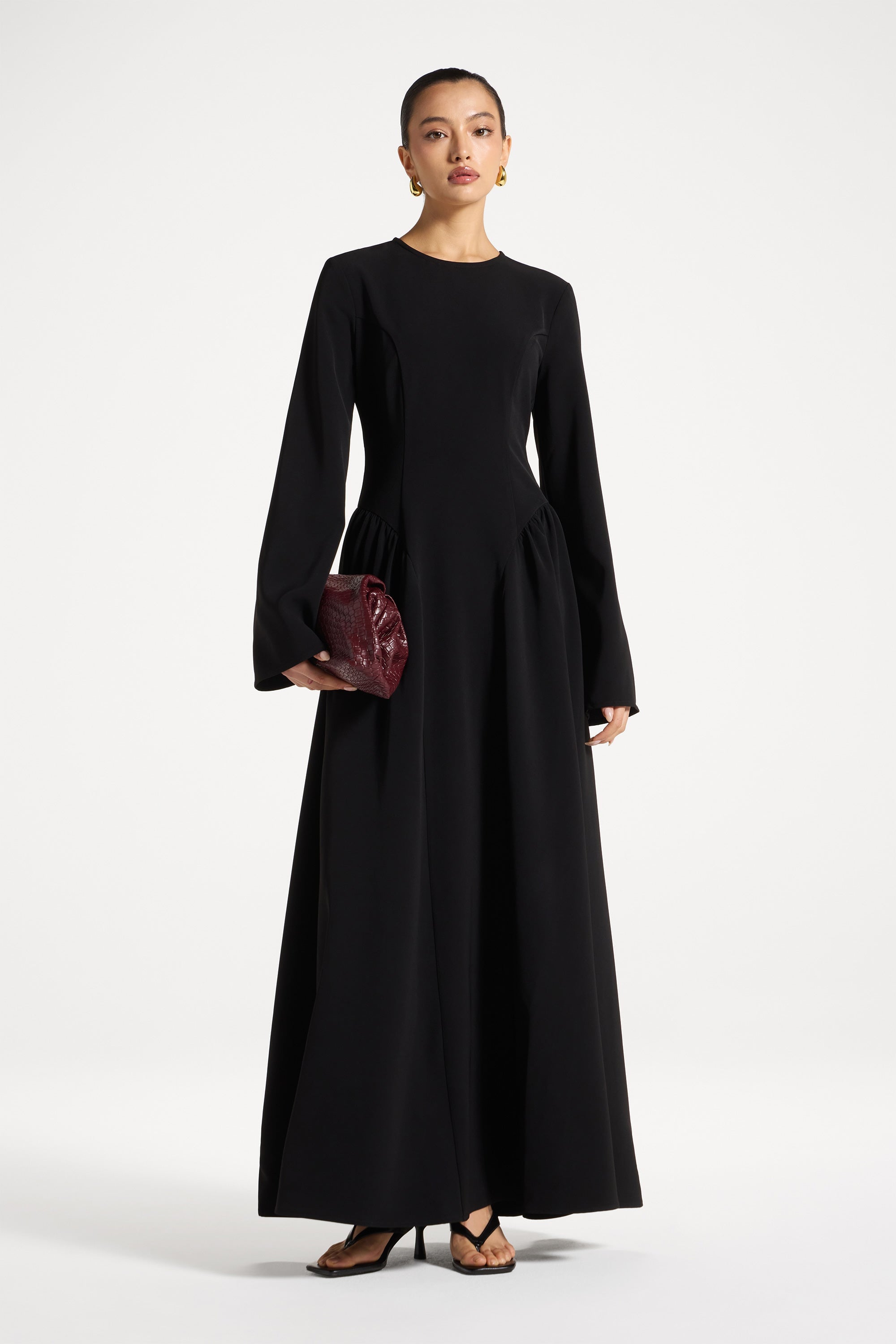 Kendall Maxi Dress - Black Abayas Veiled 