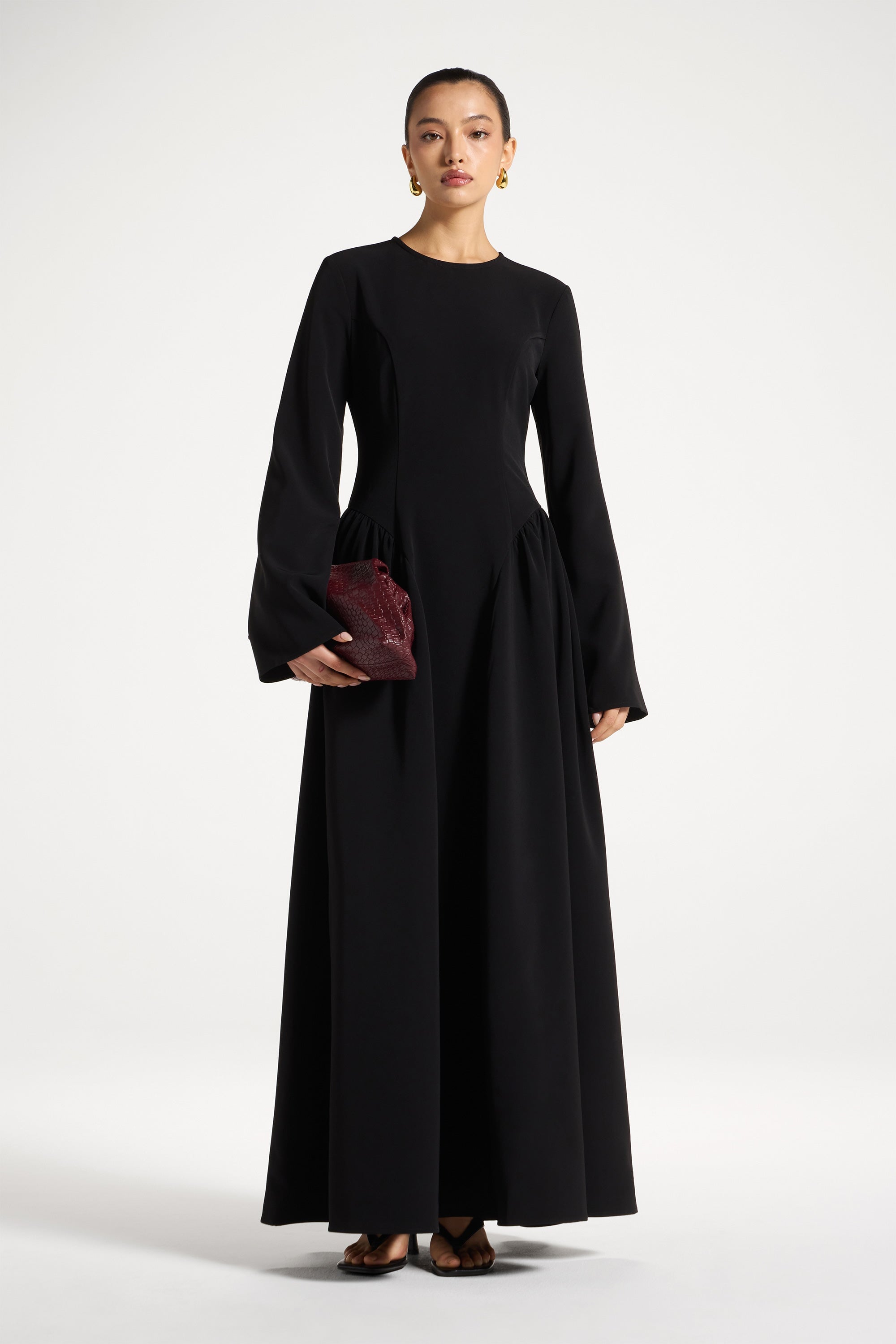 Kendall Maxi Dress - Black Abayas Veiled 