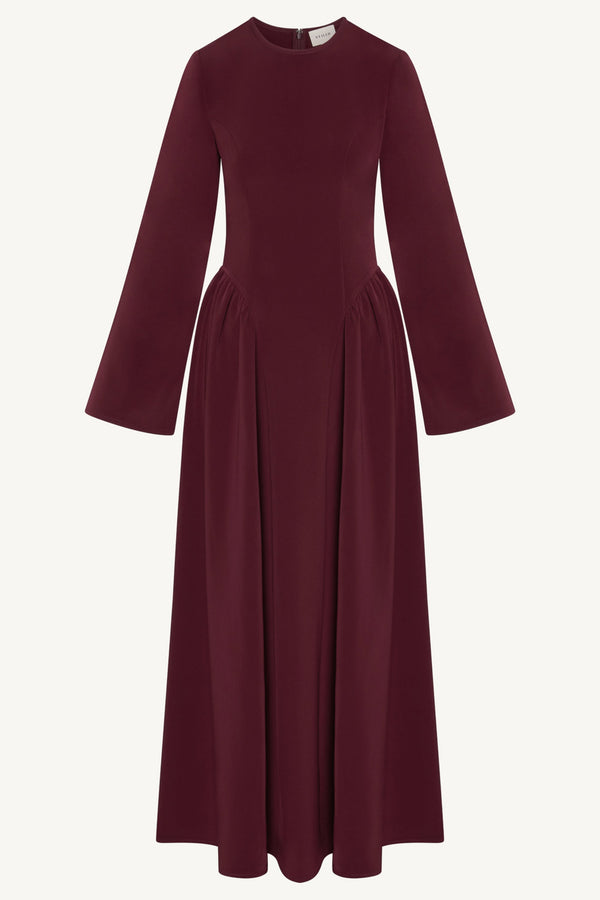 Kendall Maxi Dress - Cherry Lacquer Abayas Veiled 