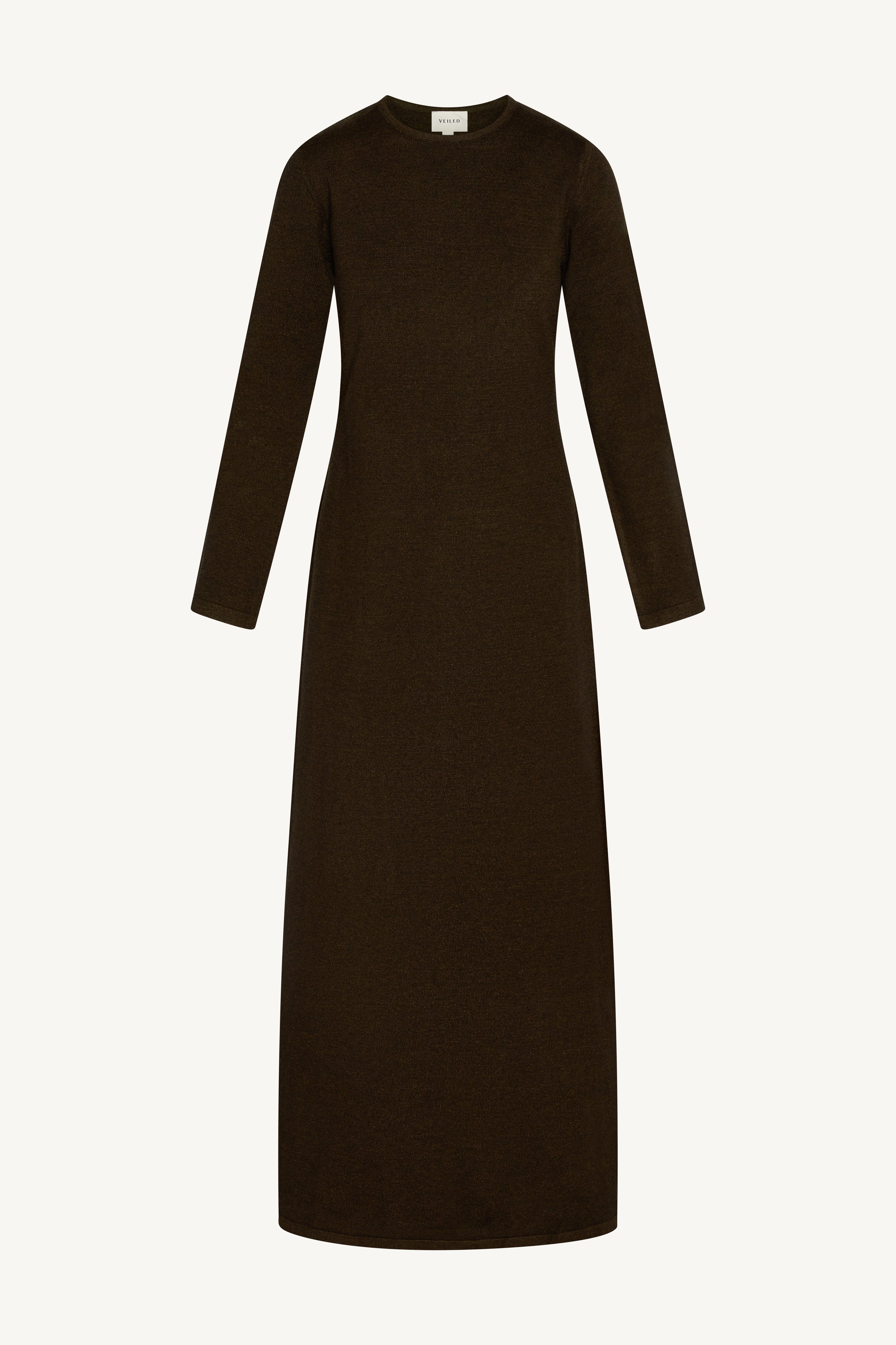 Knit Cardigan & Maxi Dress Set - Black Forest