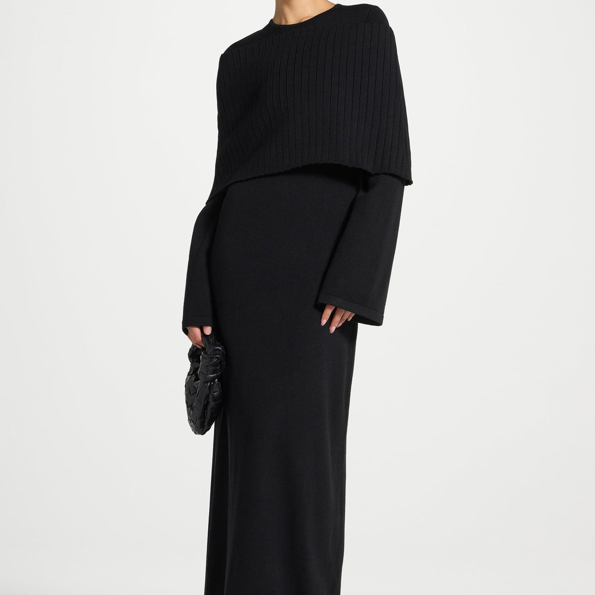 Knit Drape Maxi Dress