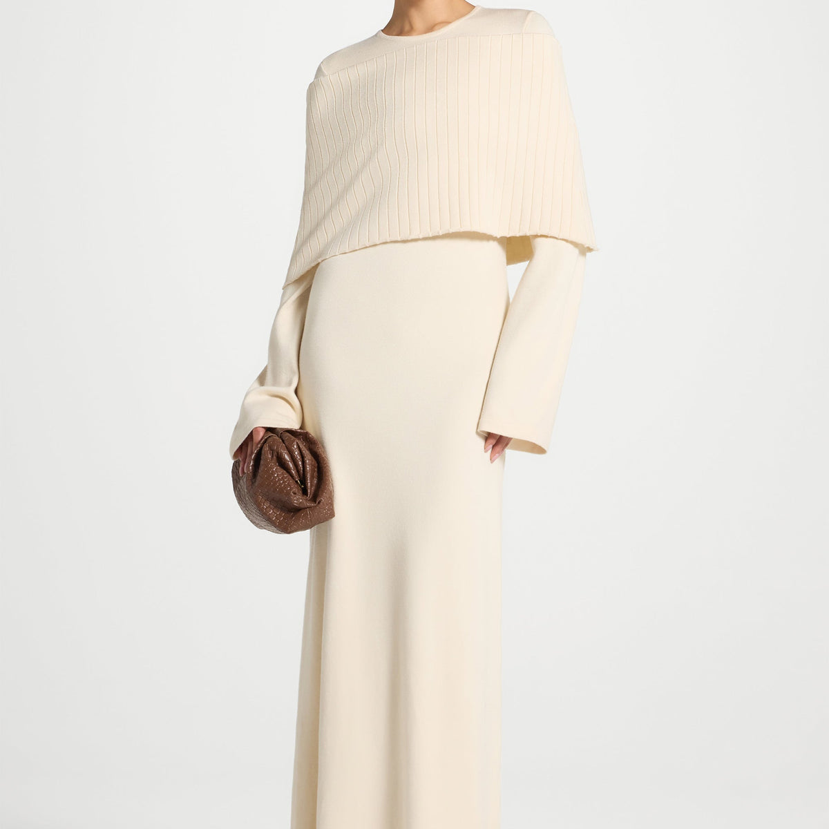 Knit Drape Maxi Dress - Moonlight M / 58"