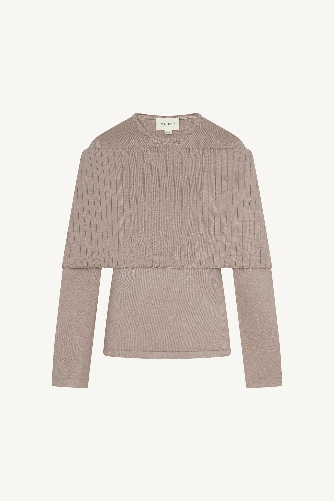 Knit Drape Top - Mocha Abayas Veiled 
