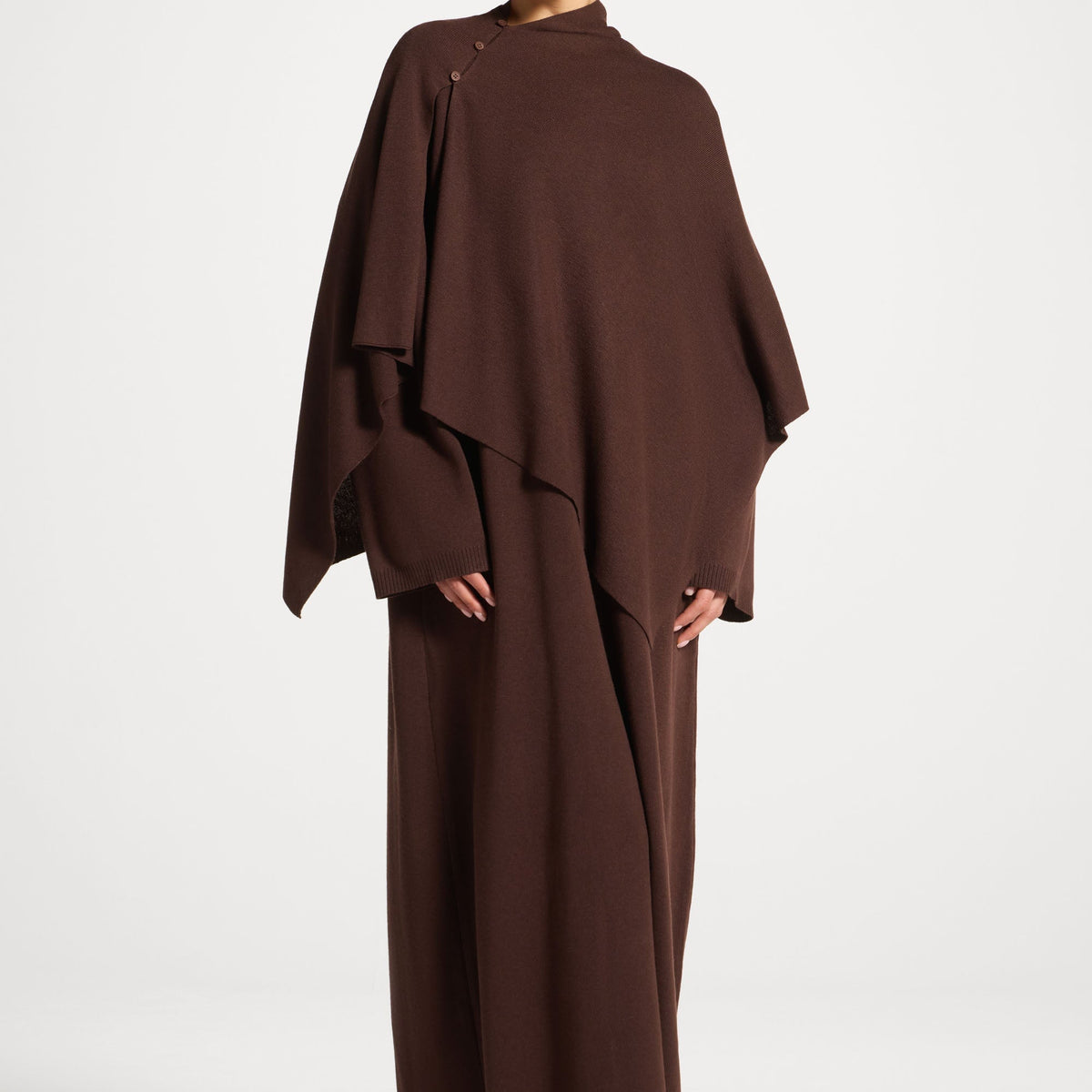 knee length dresses for ladies Knit Maxi Dress & Scarf Set