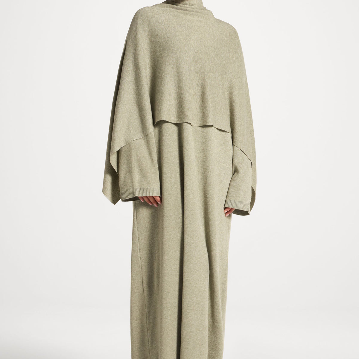 maxi dress and scarf set Knit Maxi Dress & Scarf Set