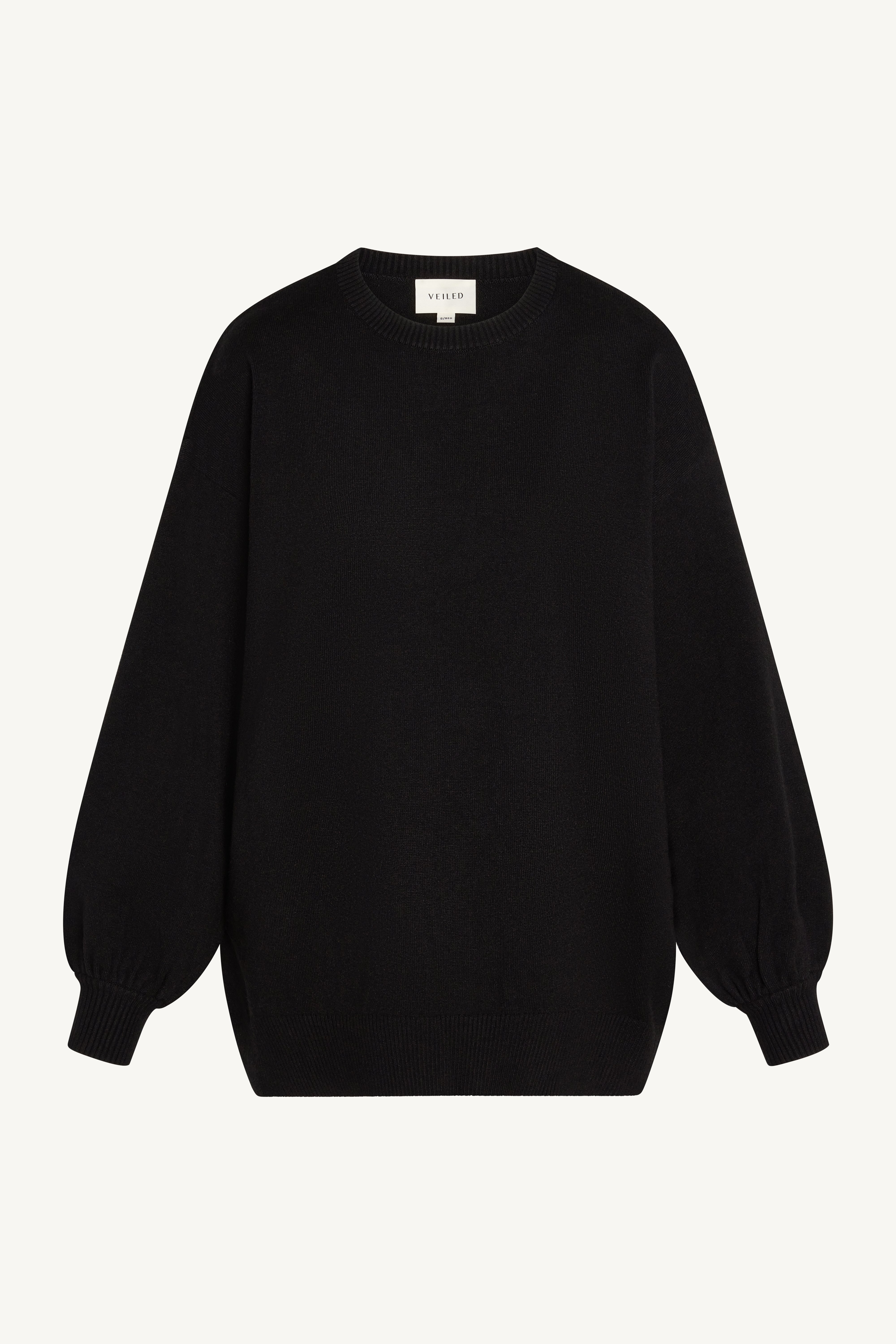 Knit Top & Pants Set - Black Abayas Veiled 