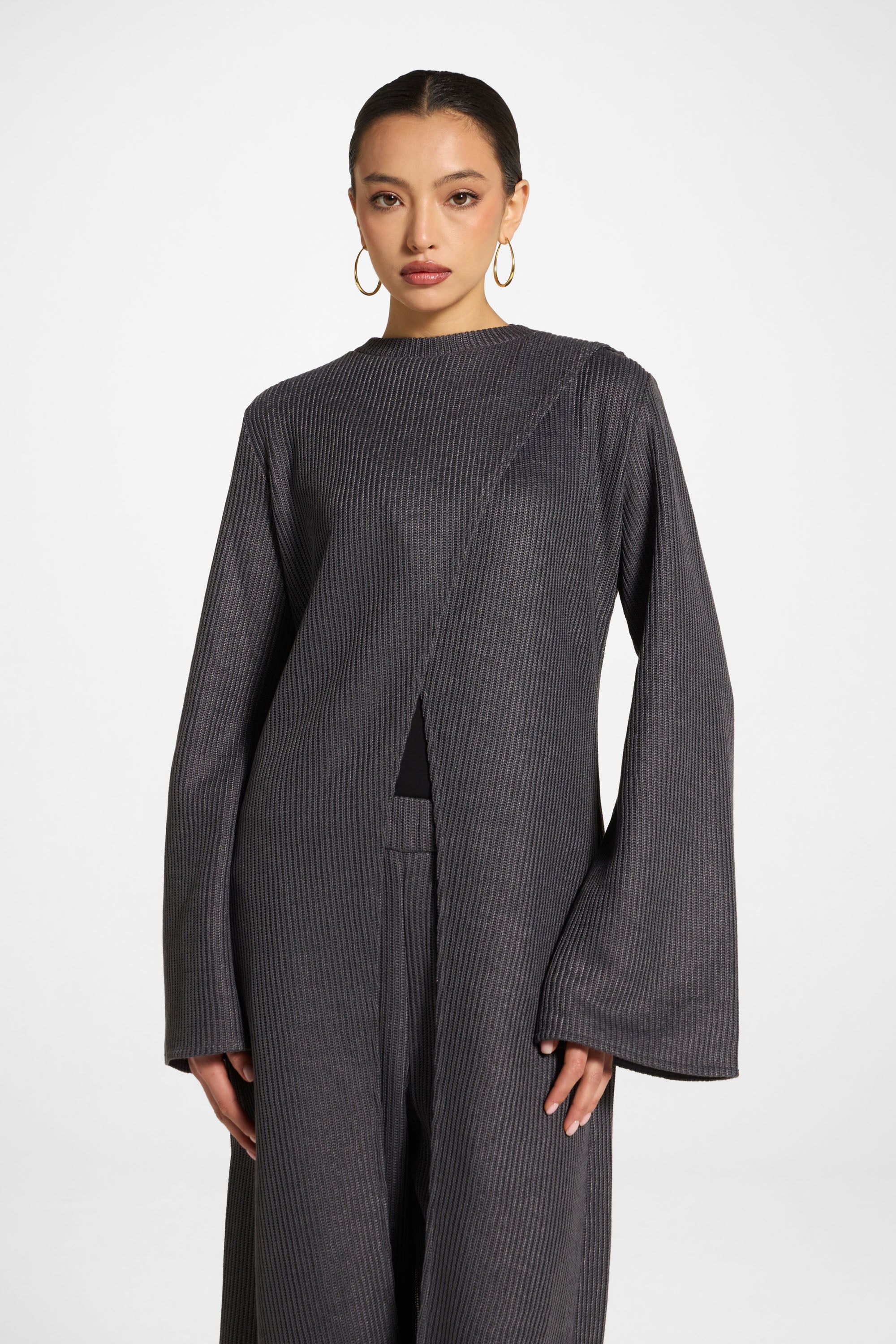 Knit Tunic & Pants Set - Iron Abayas Veiled 
