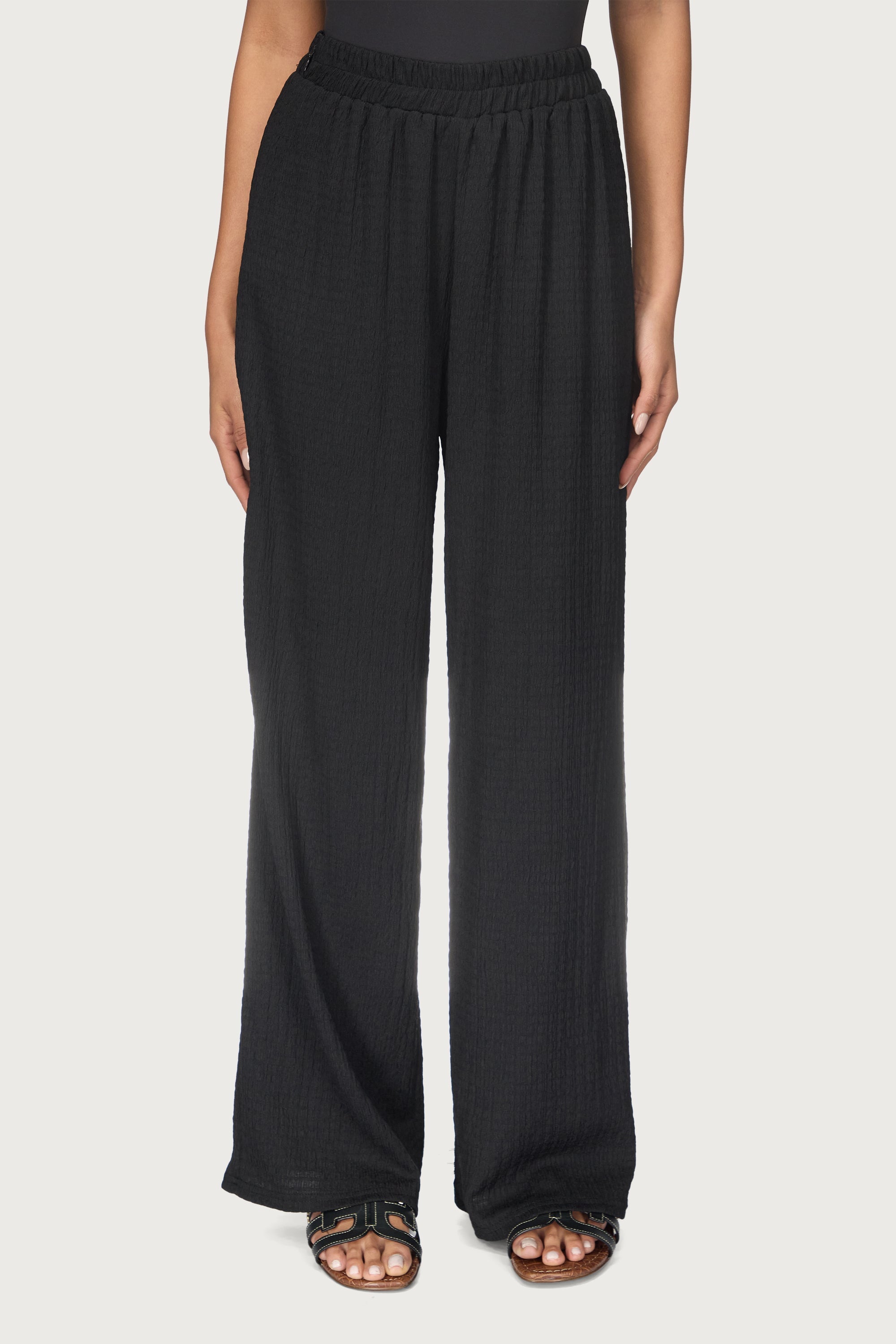 Layla Matching Top & Pants Set - Black Abayas Veiled 