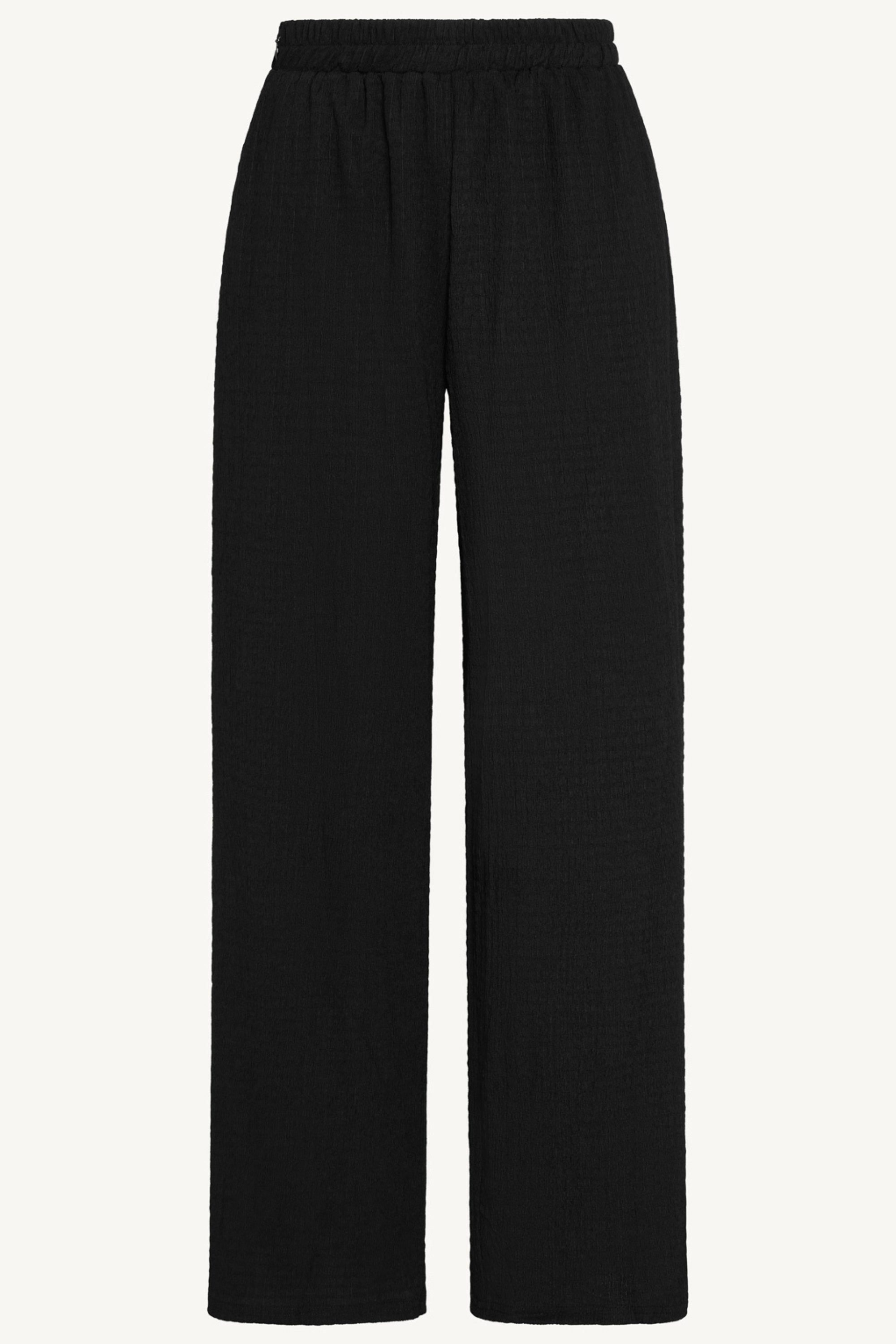 Layla Matching Top & Pants Set - Black Abayas Veiled 