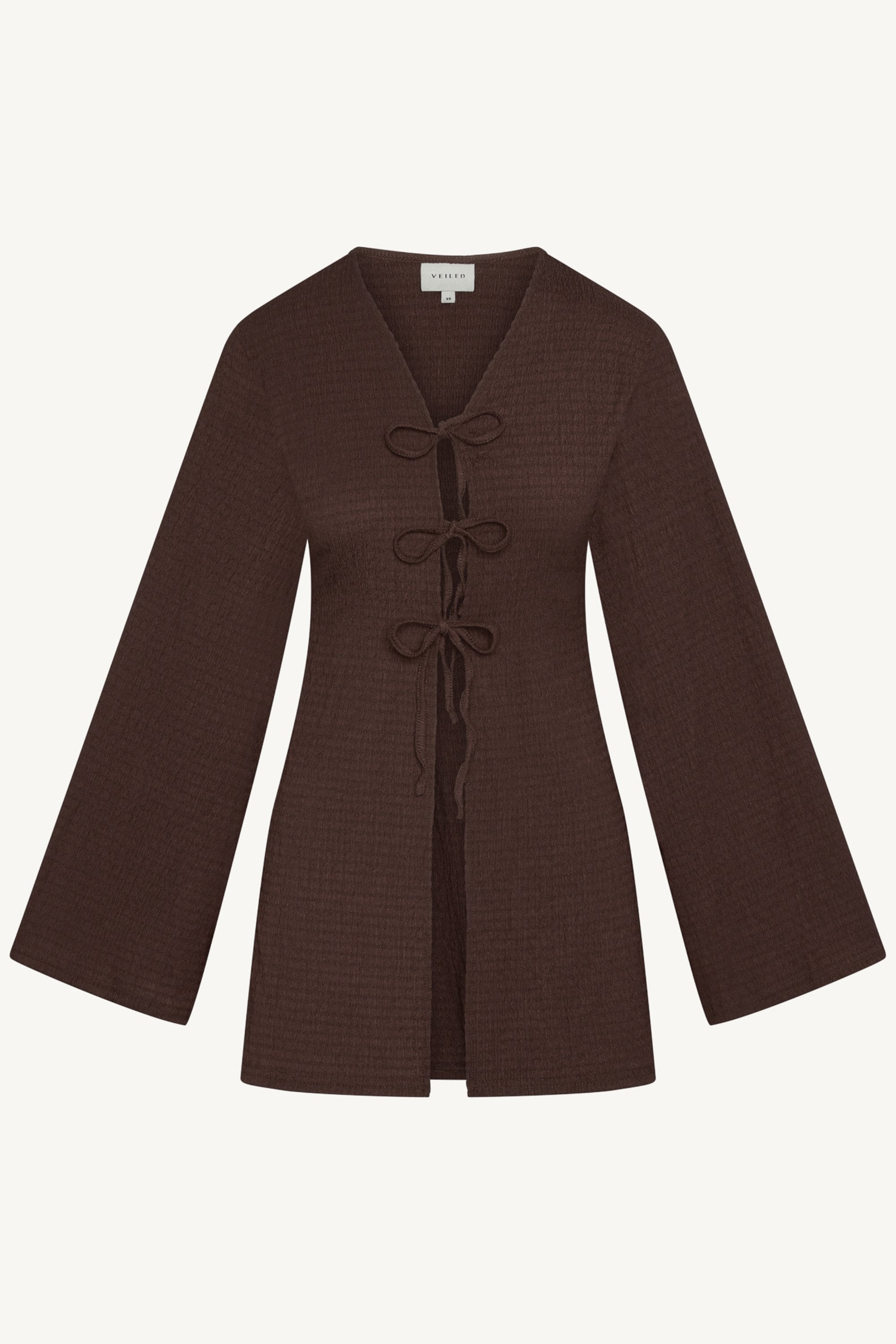 Layla Matching Top & Pants Set - Chocolate Abayas Veiled 