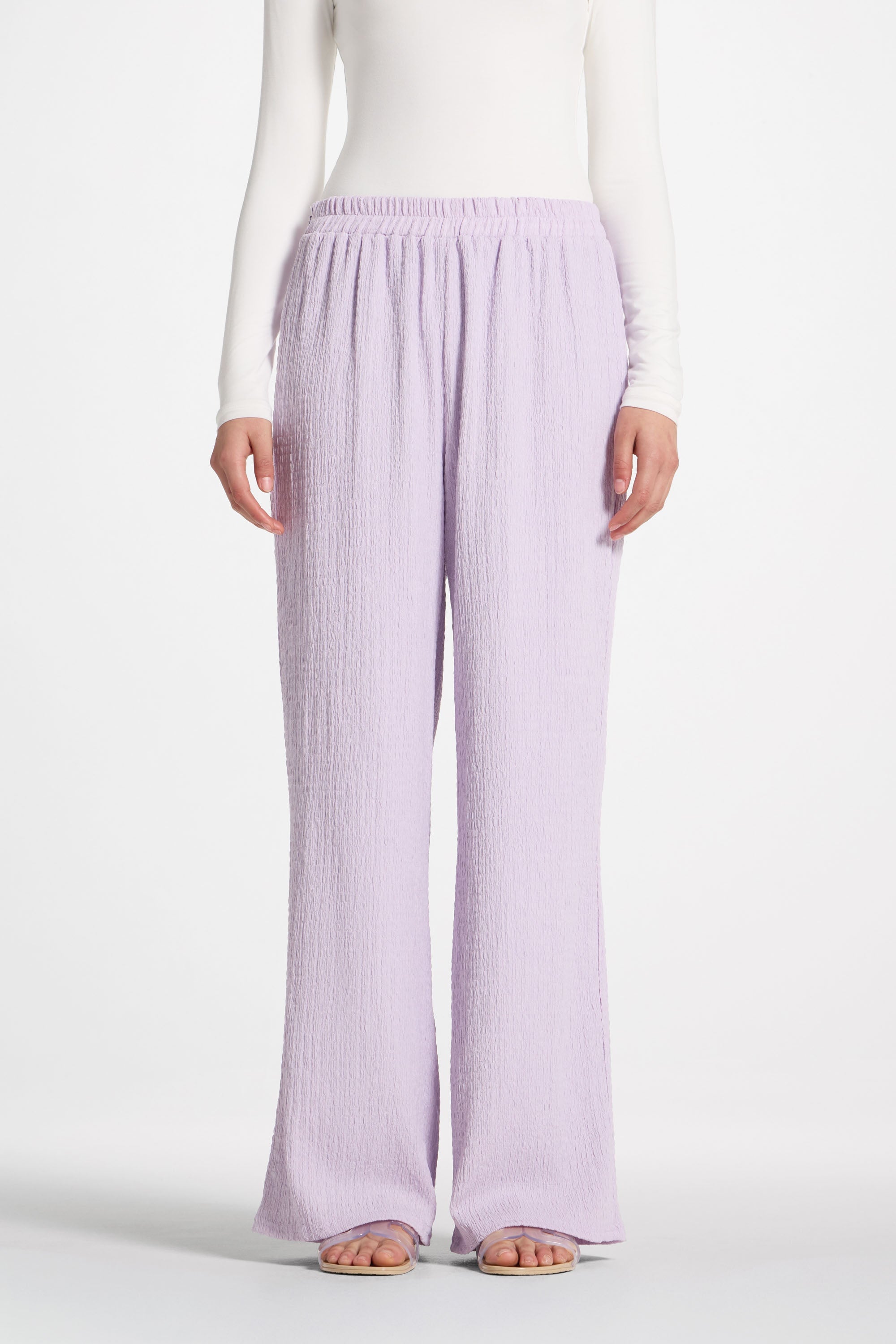 Layla Matching Top & Pants Set - Lilac Abayas Veiled 