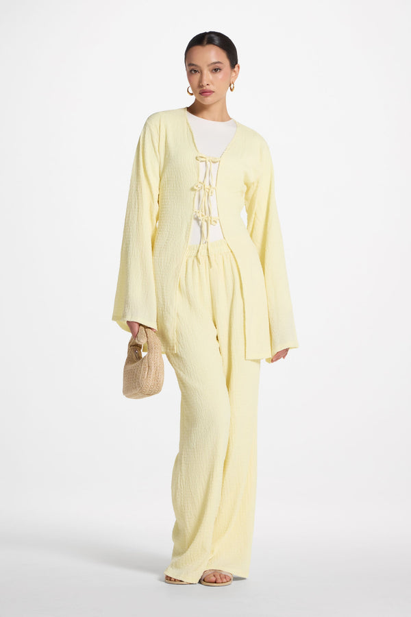 Layla Matching Top & Pants Set - Limon Abayas Veiled 