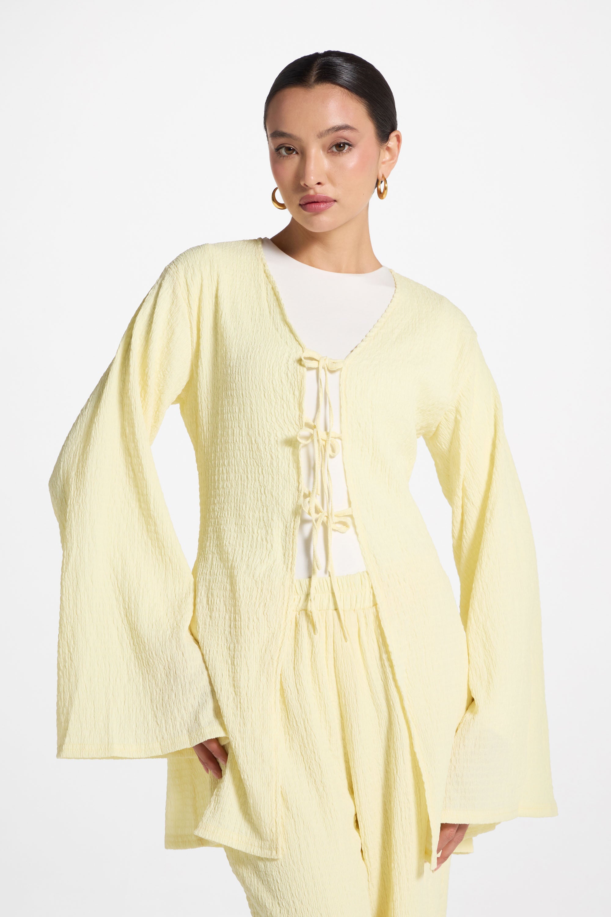 Layla Matching Top & Pants Set - Limon Abayas Veiled 