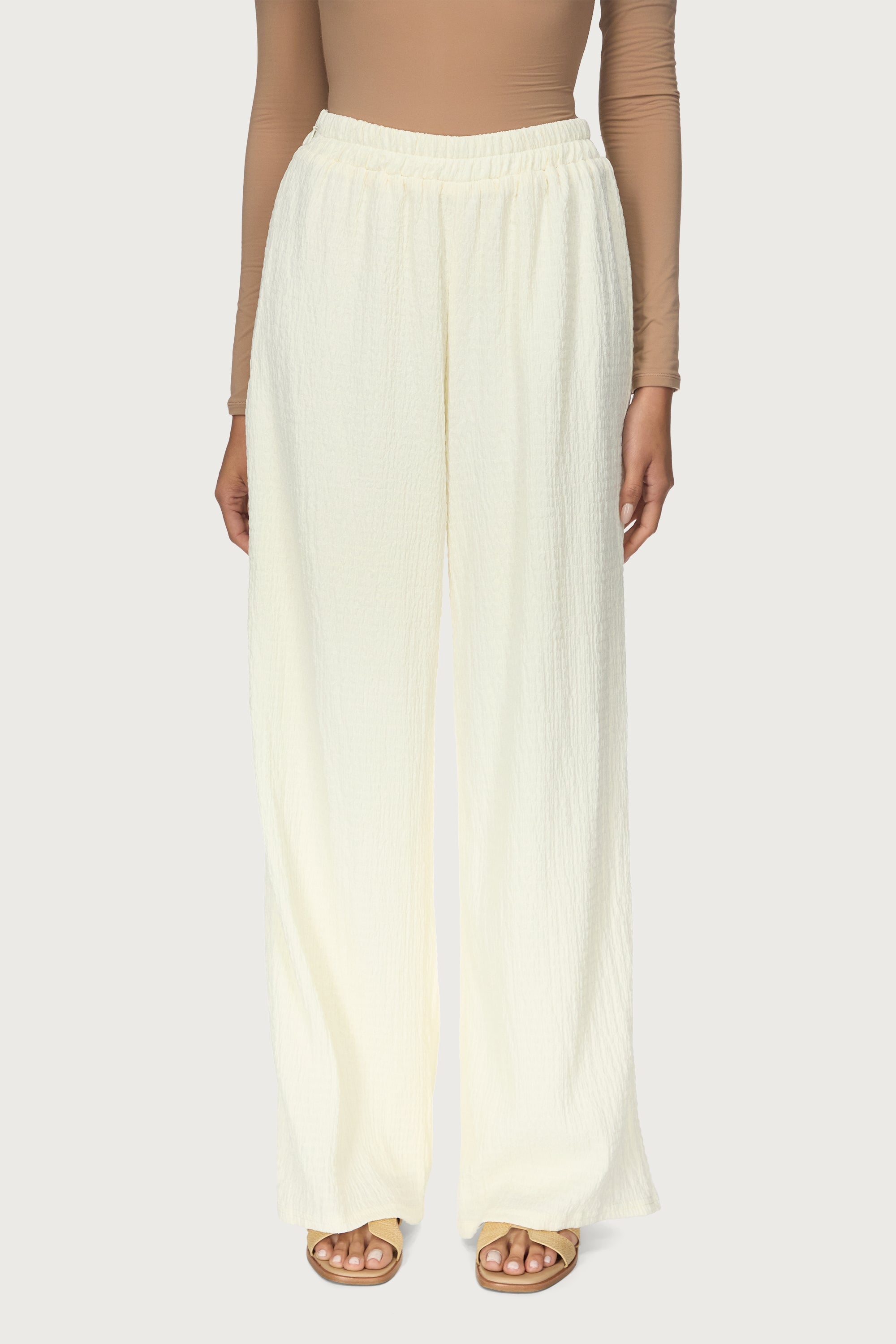 Layla Matching Top & Pants Set - Off White Abayas Veiled 