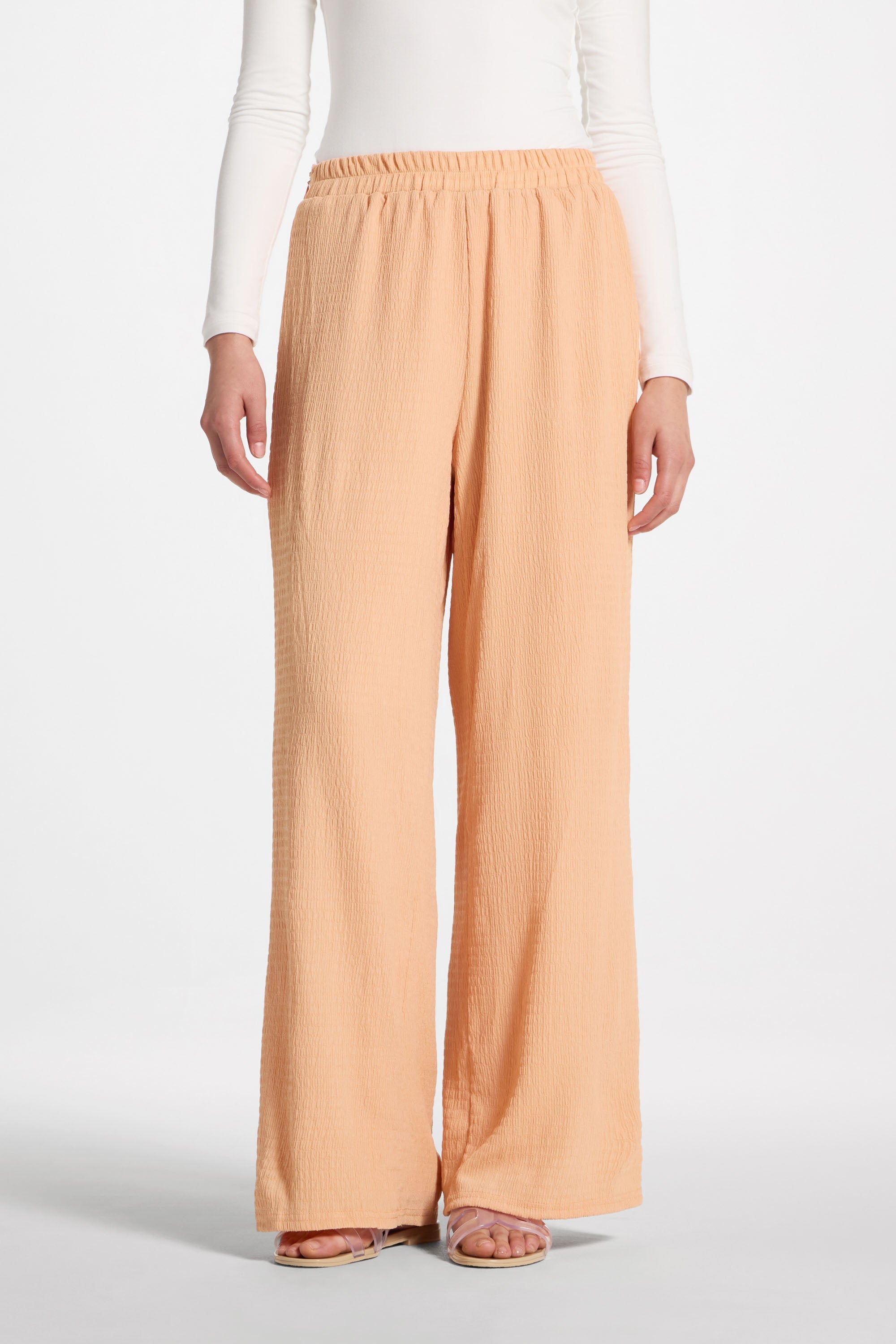 Layla Matching Top & Pants Set - Summer Peach Abayas Veiled 