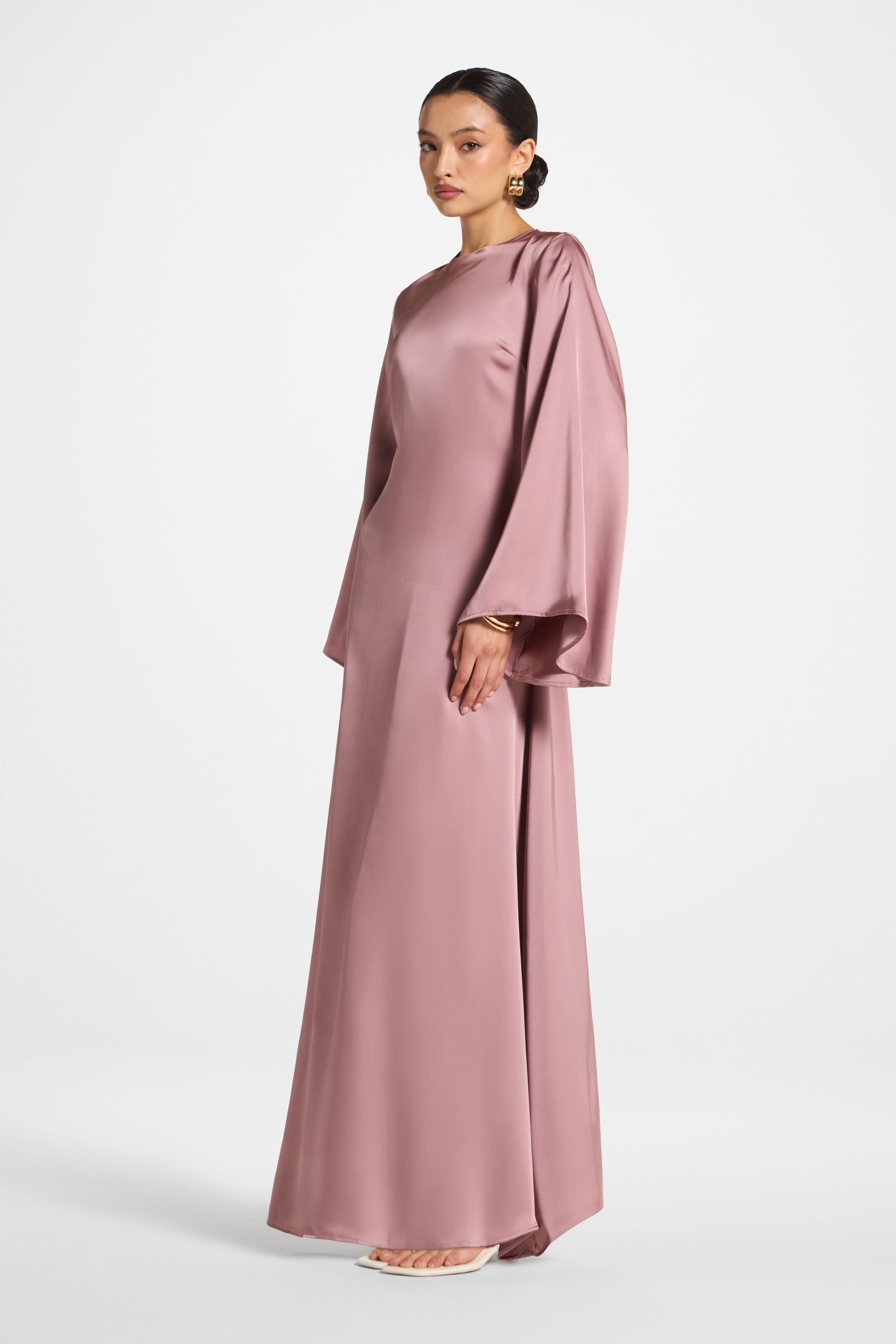 Layla Maxi Dress - Desert Mauve Abayas Veiled 