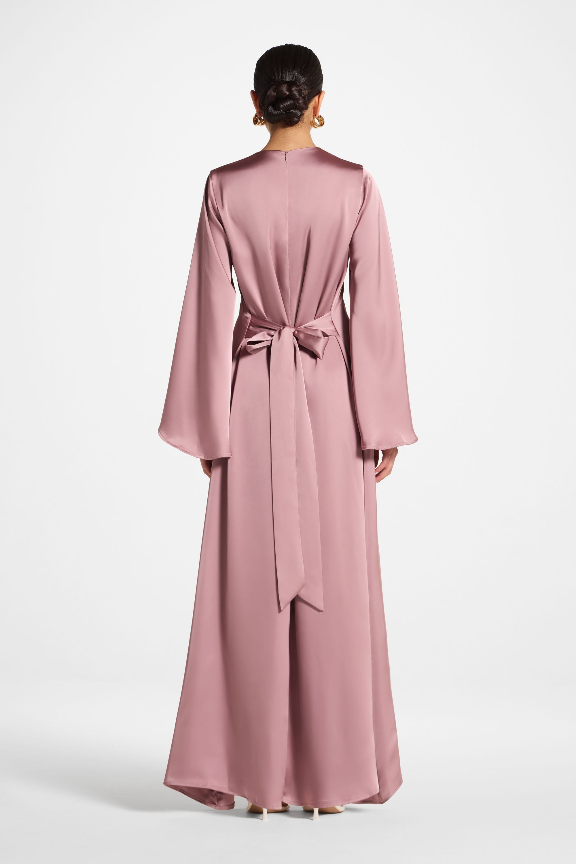Layla Maxi Dress - Desert Mauve Abayas Veiled 