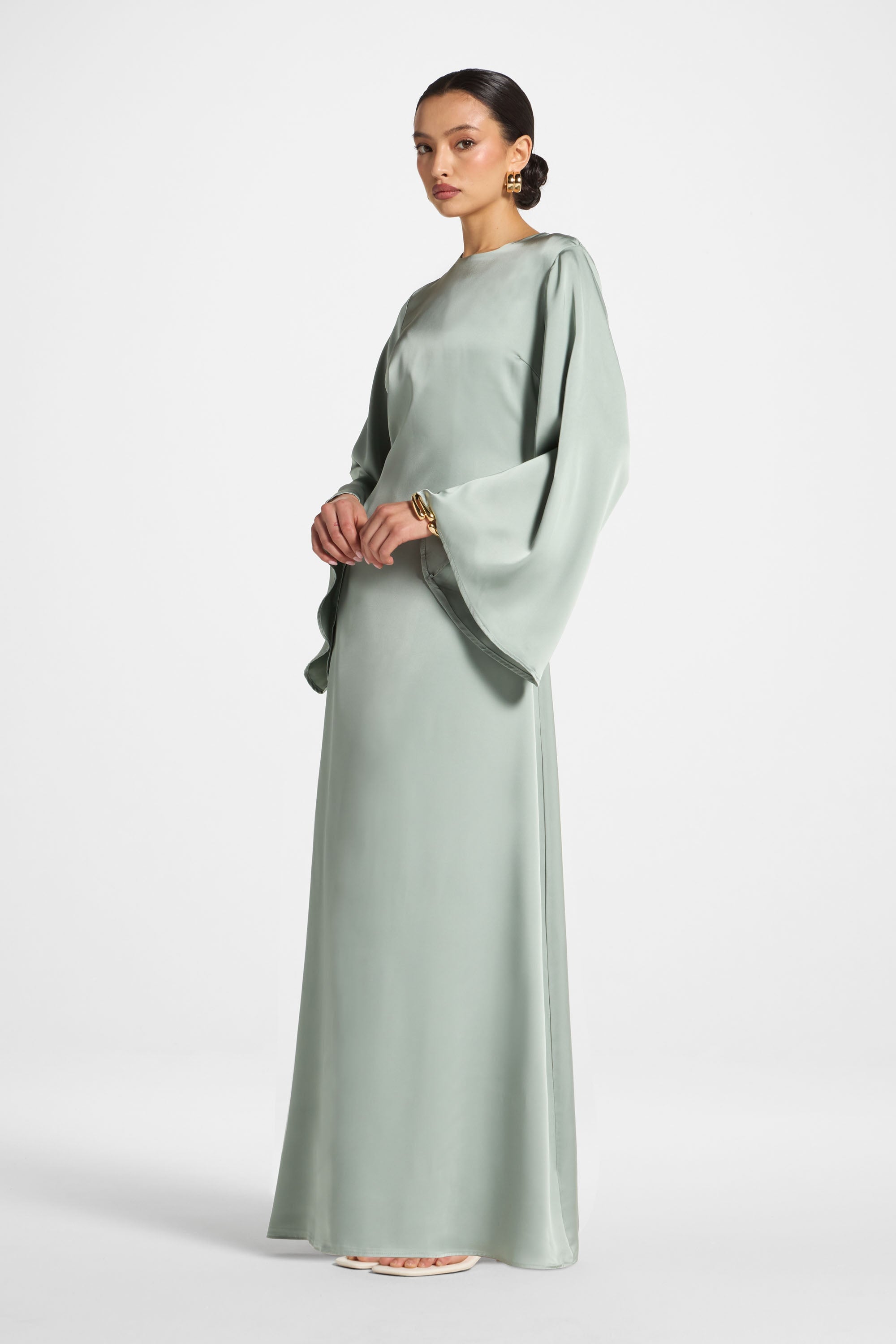 Layla Maxi Dress - Sage Abayas Veiled 