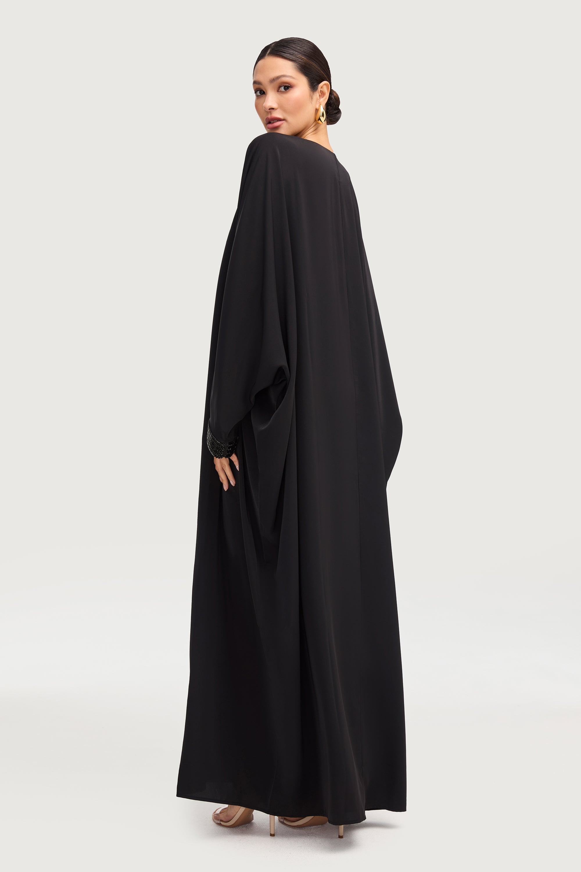 Lina Embellished Abaya - Black Abayas Veiled 