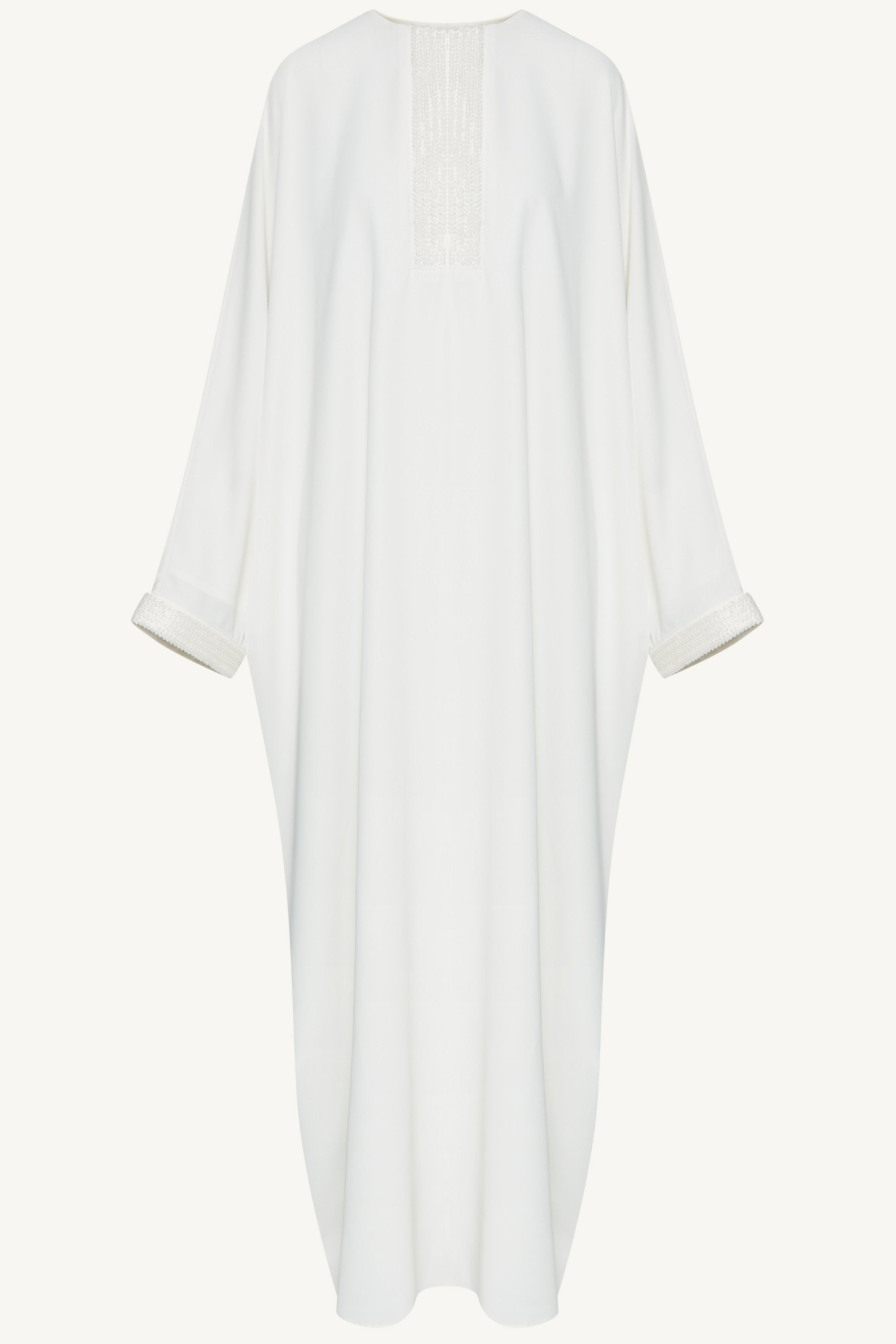 Lina Embellished Abaya - White Abayas Veiled 