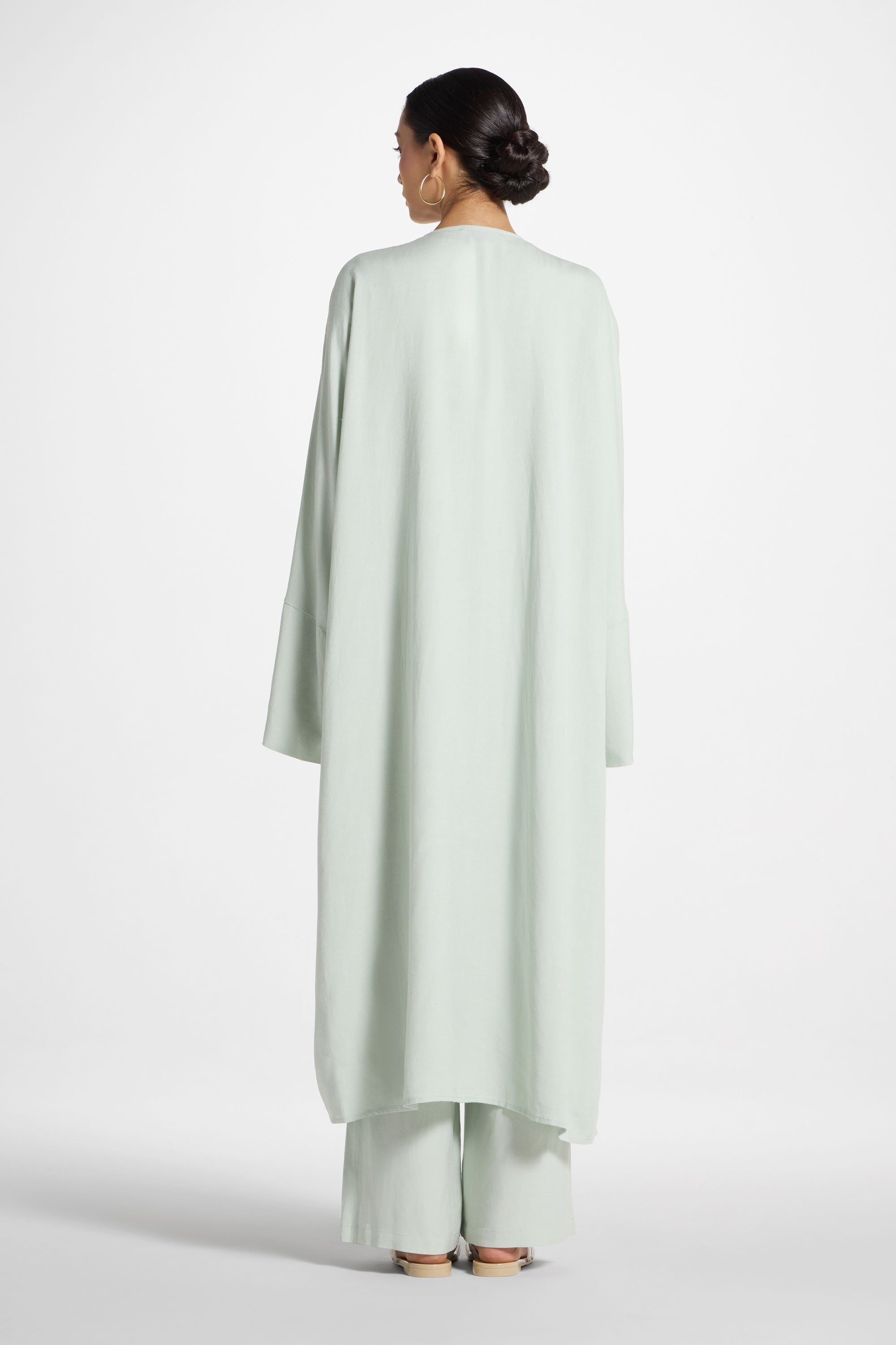 Linen Maxi Top Abayas Veiled 