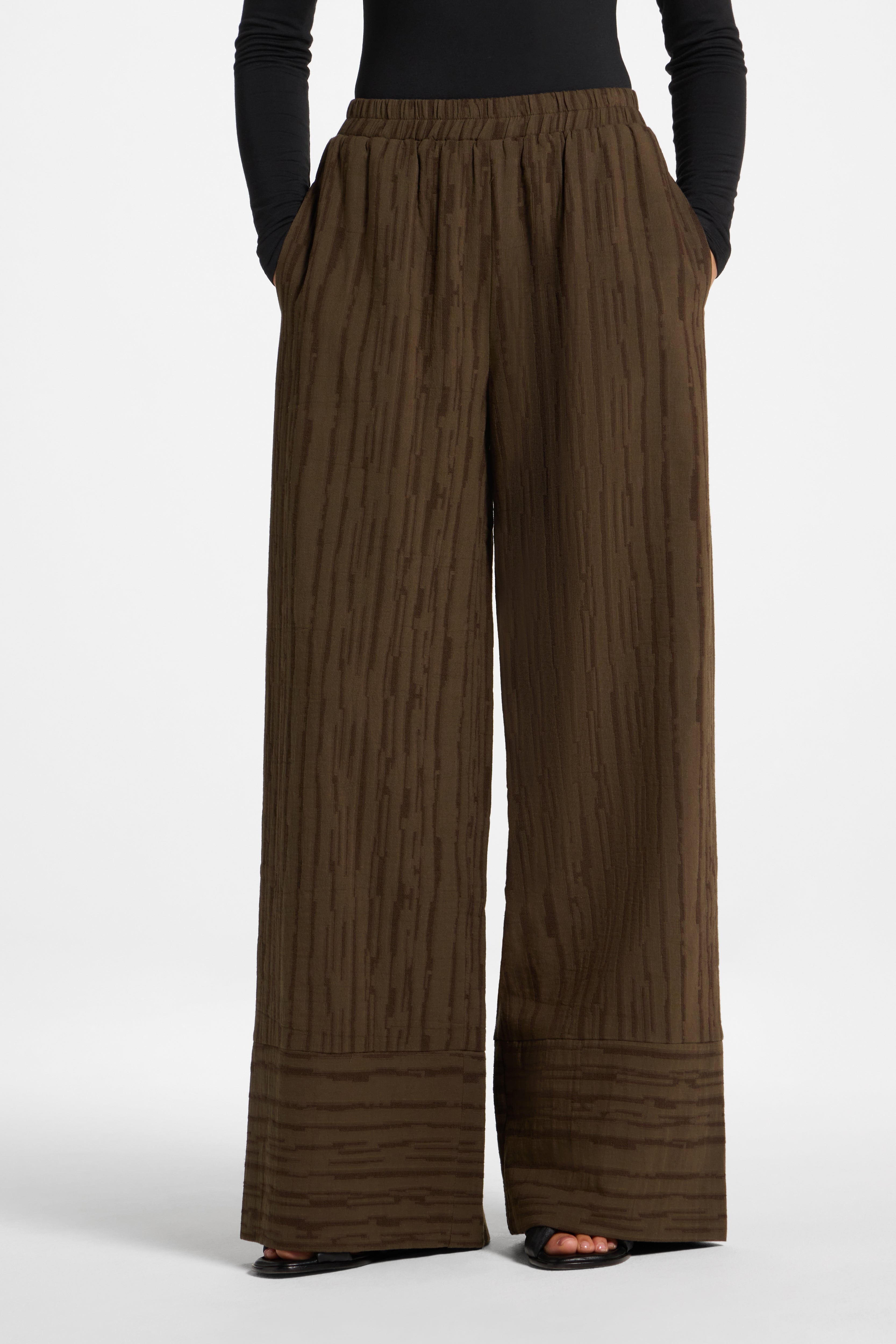 Linen Wide Leg Pants - Boulder Abayas Veiled 
